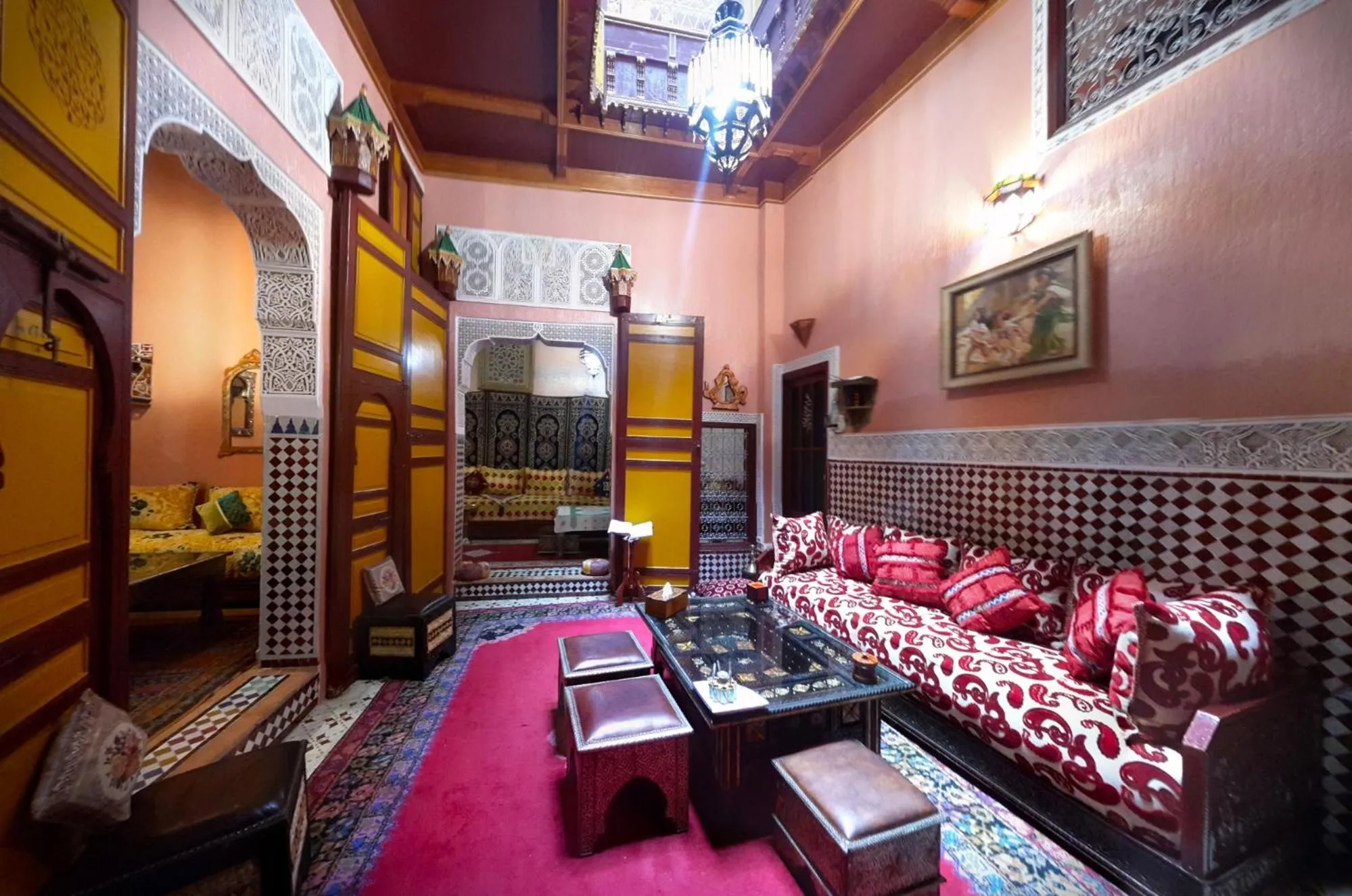 Decorative detail in Riad Atika Mek