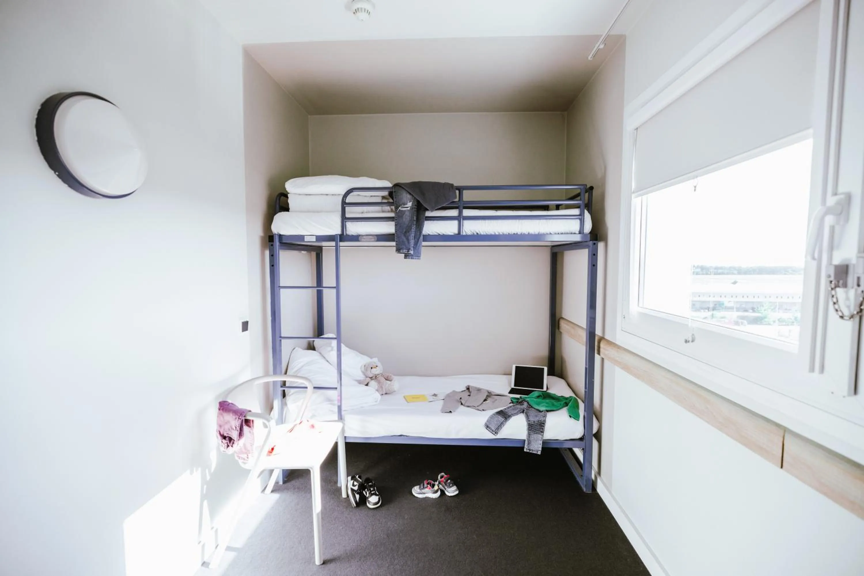 Bedroom, Bed in ibis Budget Luxembourg Aeroport