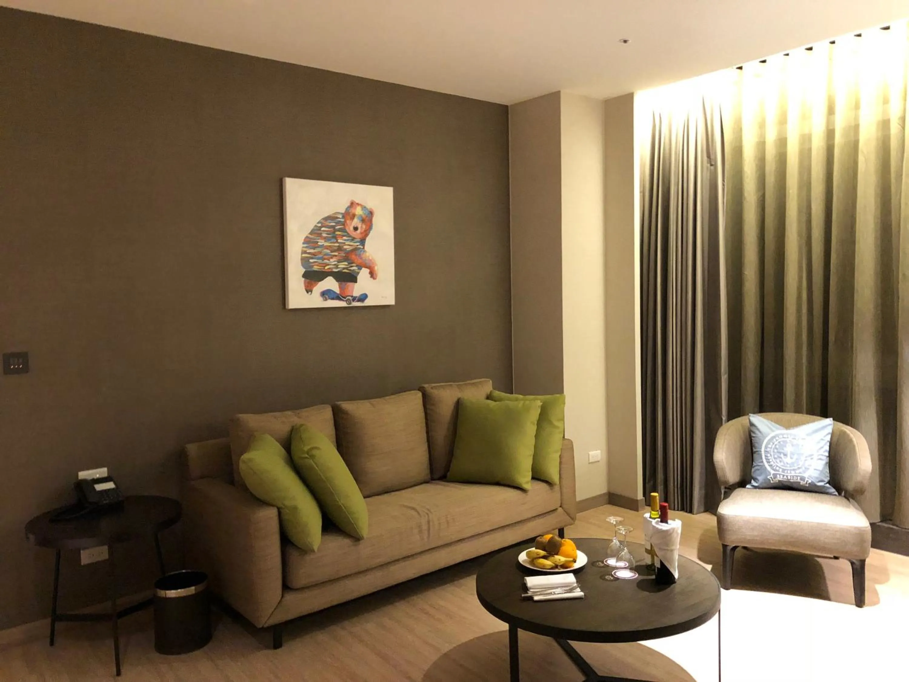 Living room in AJ Hotel Hsinchu