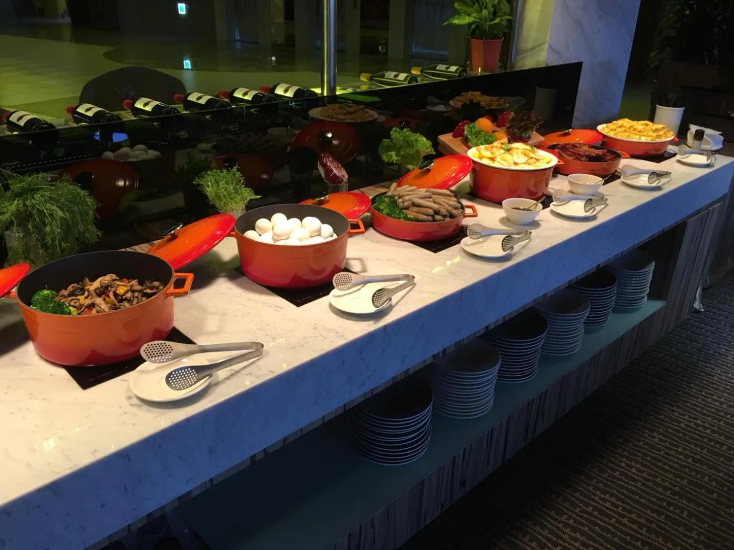 Buffet breakfast in AJ Hotel Hsinchu