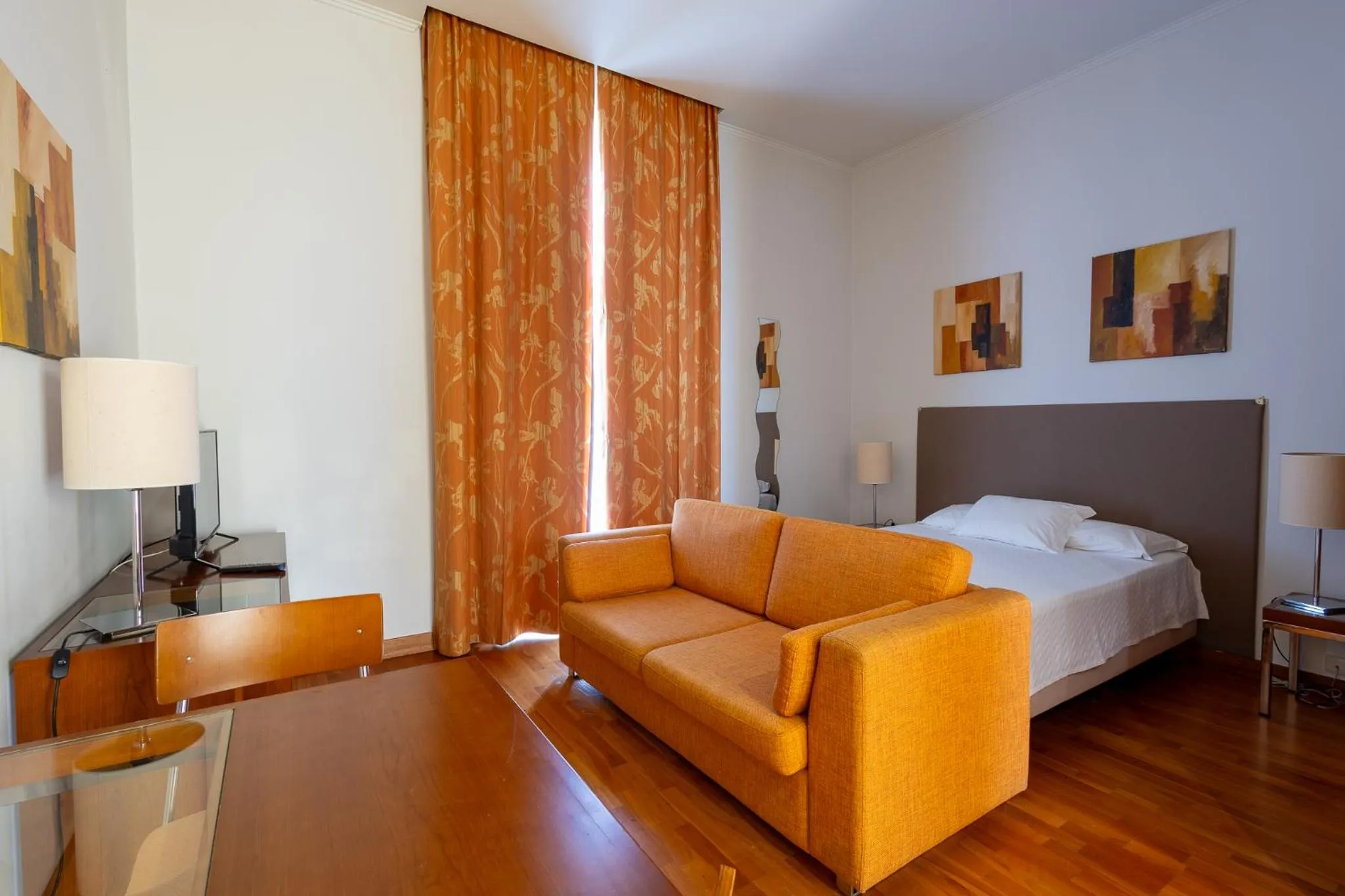 Bed in Hotel Apartamentos Geres Ribeiro