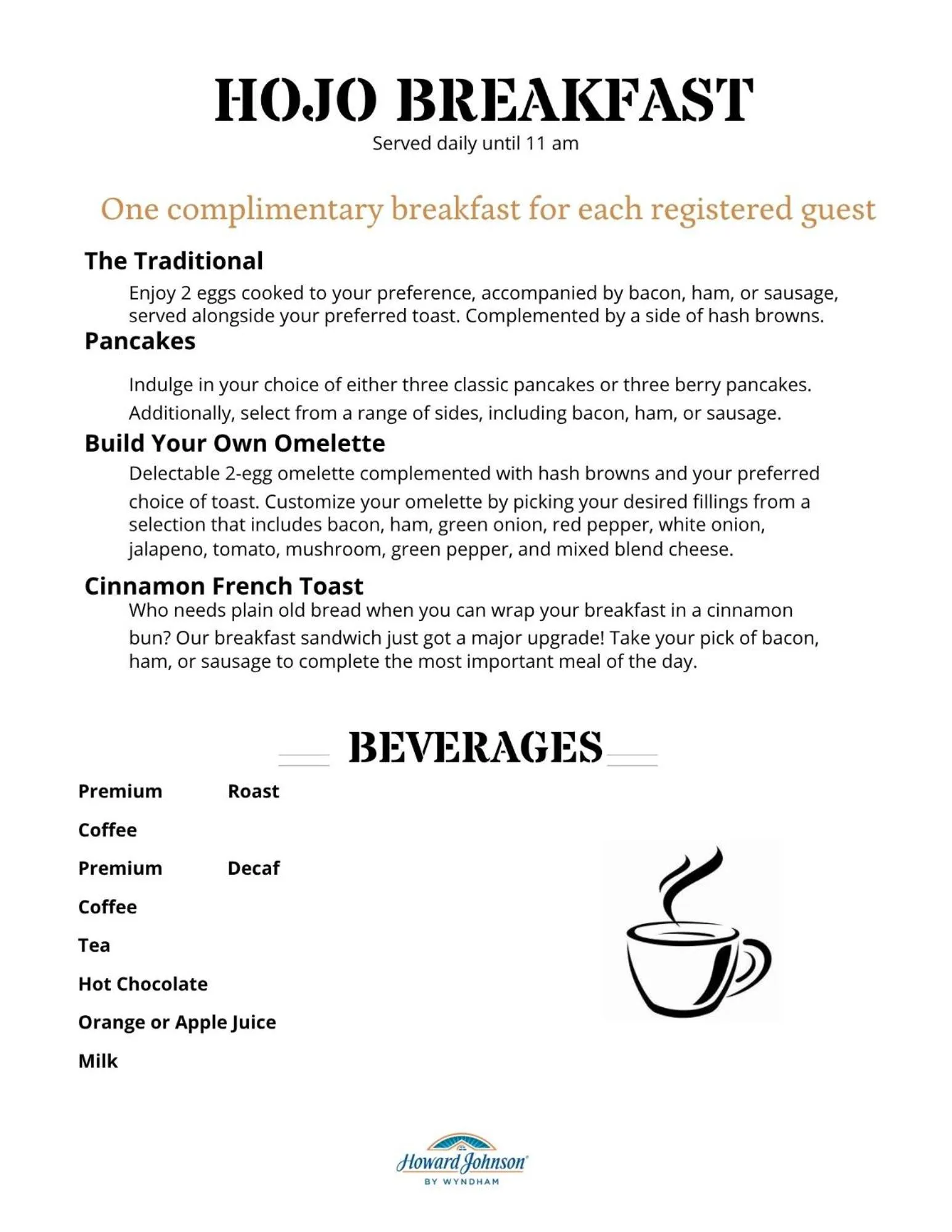 Breakfast in Howard Johnson by Wyndham Winnipeg West