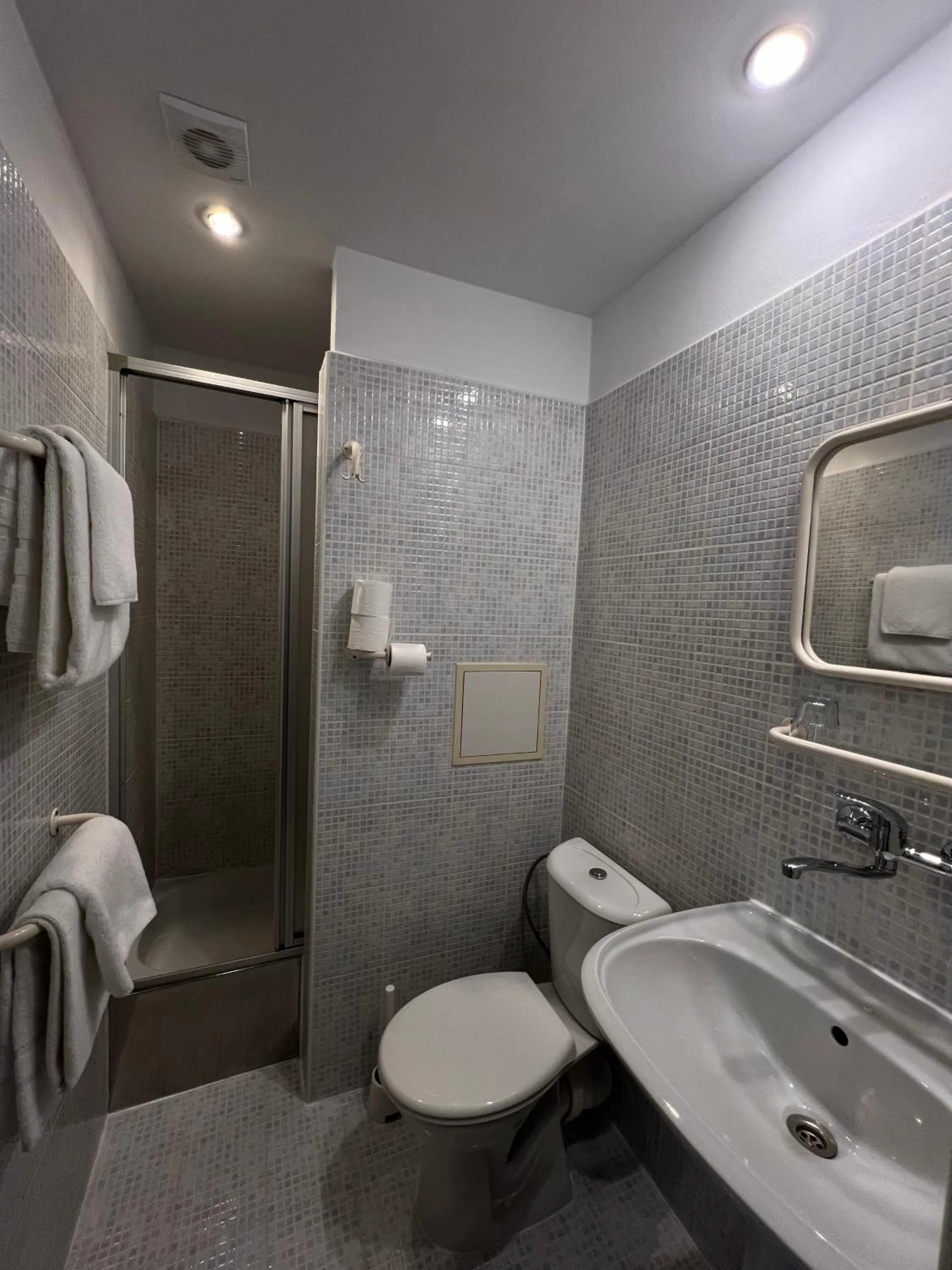 Shower in Hotel Praha Liberec