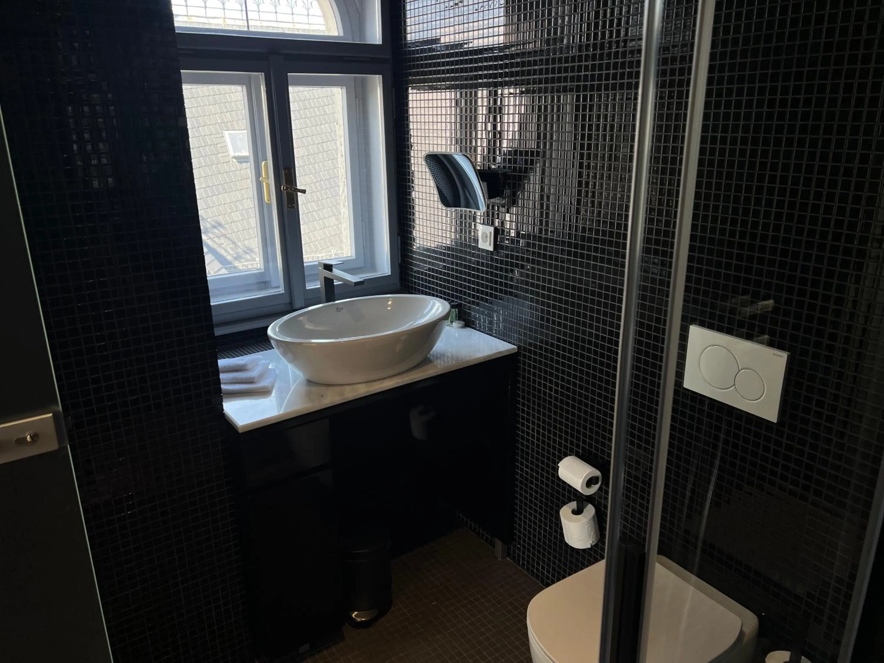 Shower in Hotel Praha Liberec