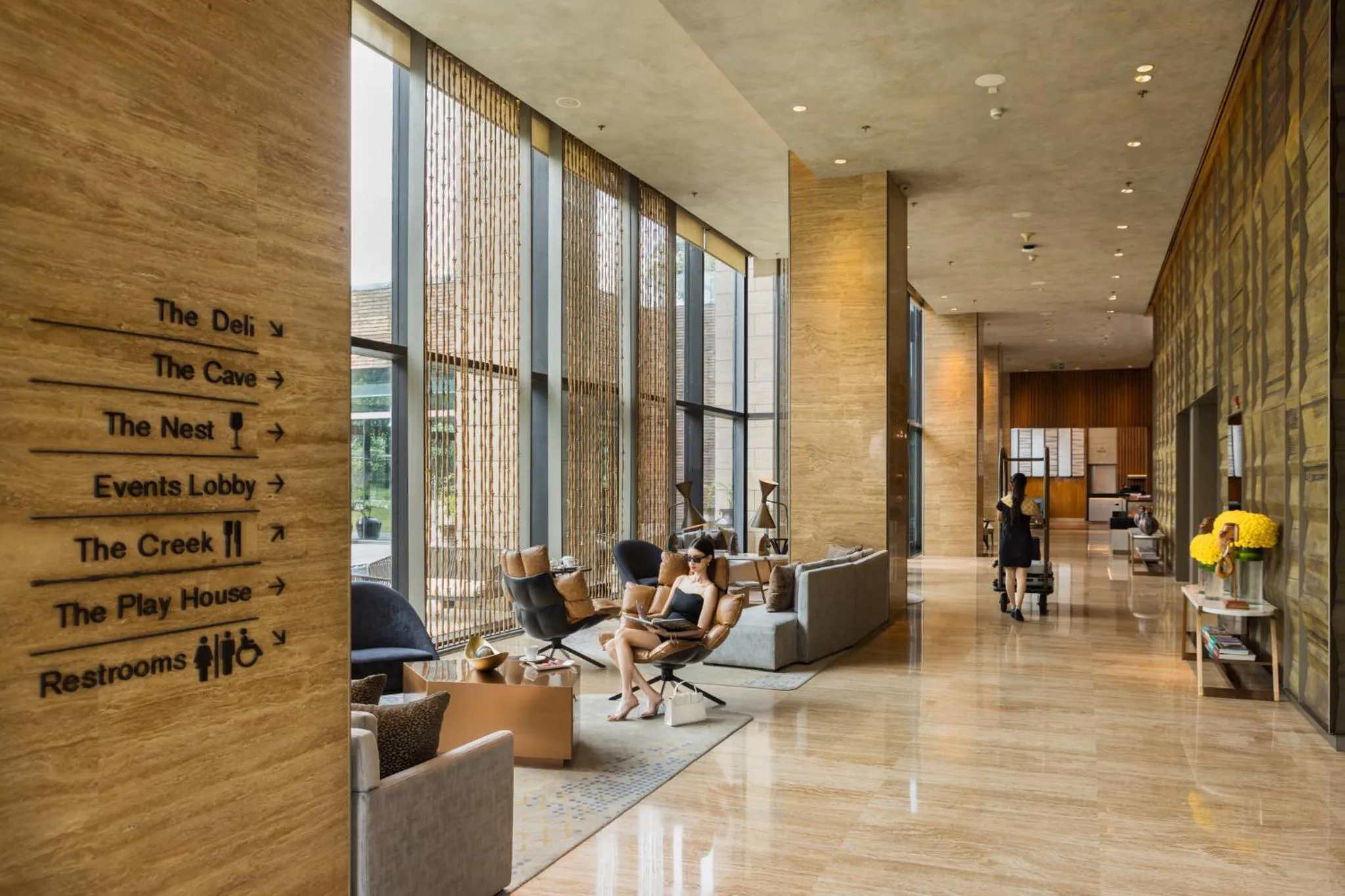 Lobby or reception in The Den, Bengaluru