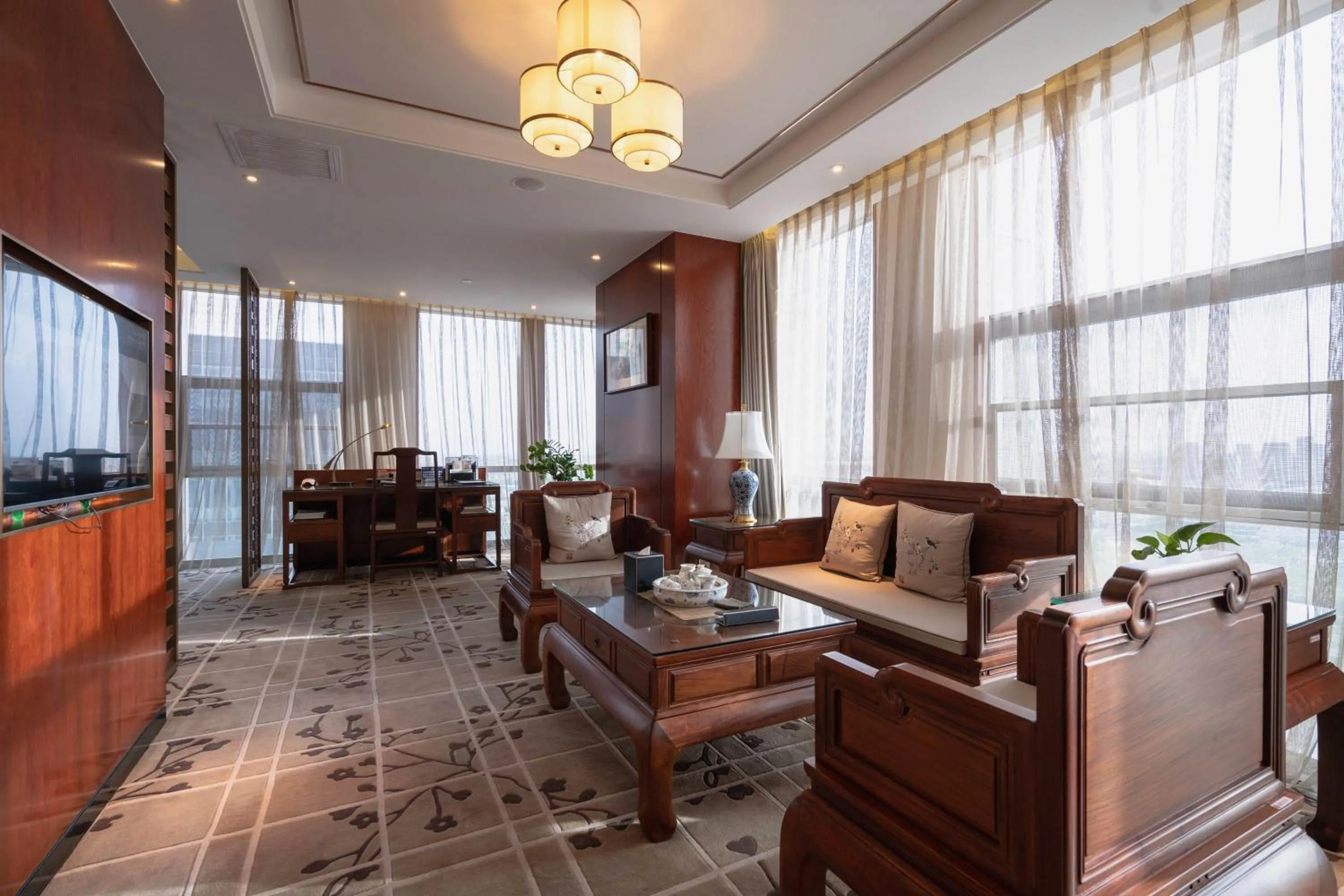 Living room in Ordos Yonggui Hotel