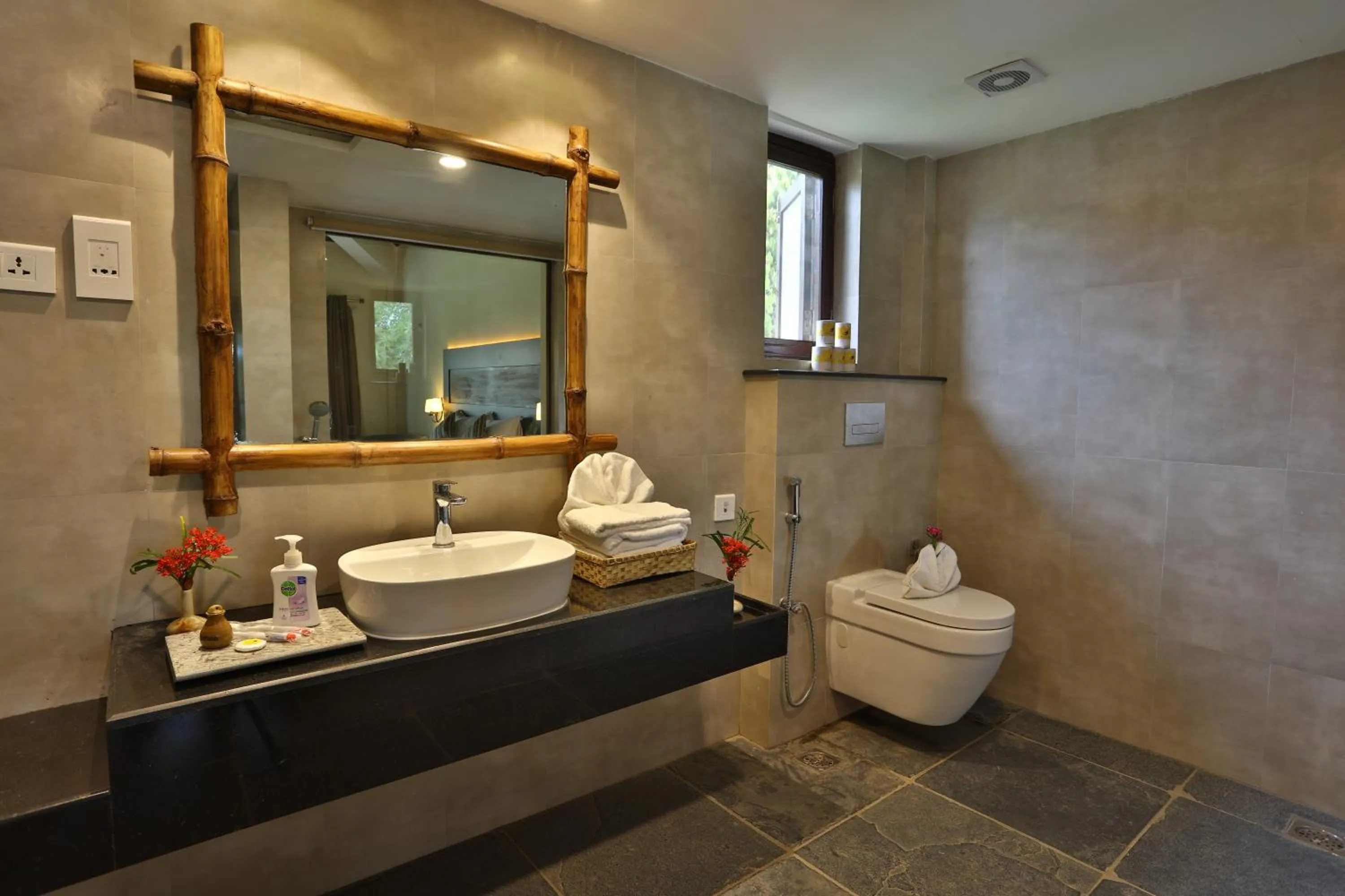 Bathroom in Jungle Villa Resort - Near Chitwan National Park