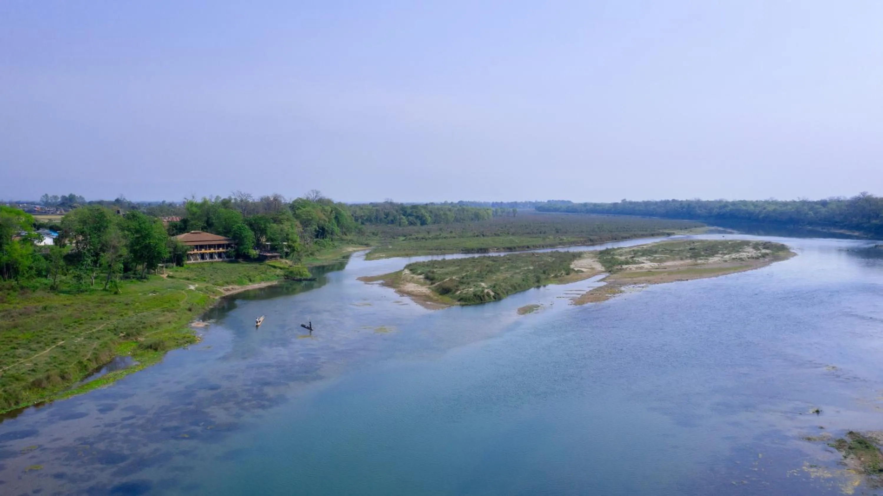 Bird's eye view in Jungle Villa Resort - Near Chitwan National Park