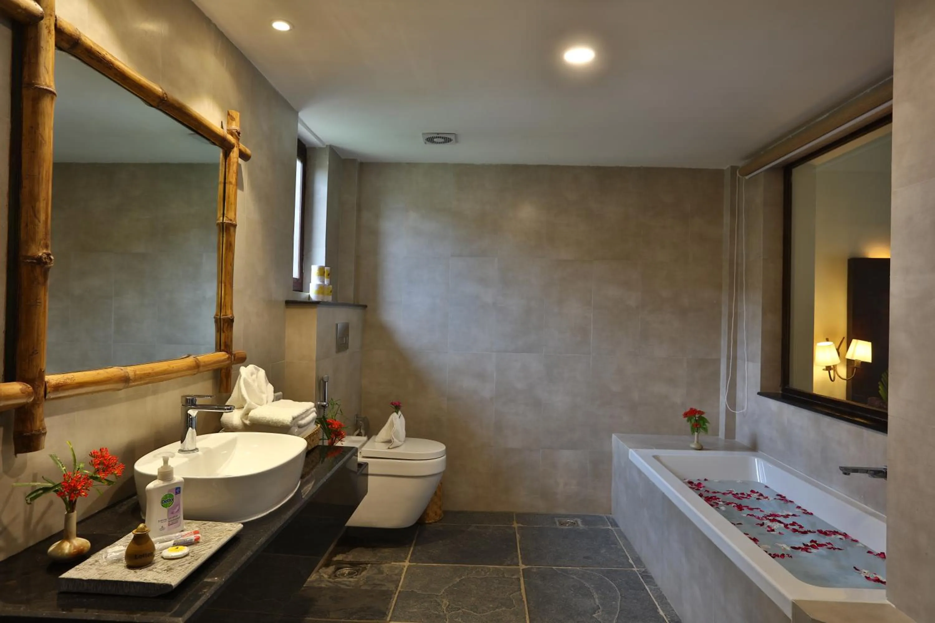 Bathroom in Jungle Villa Resort - Near Chitwan National Park