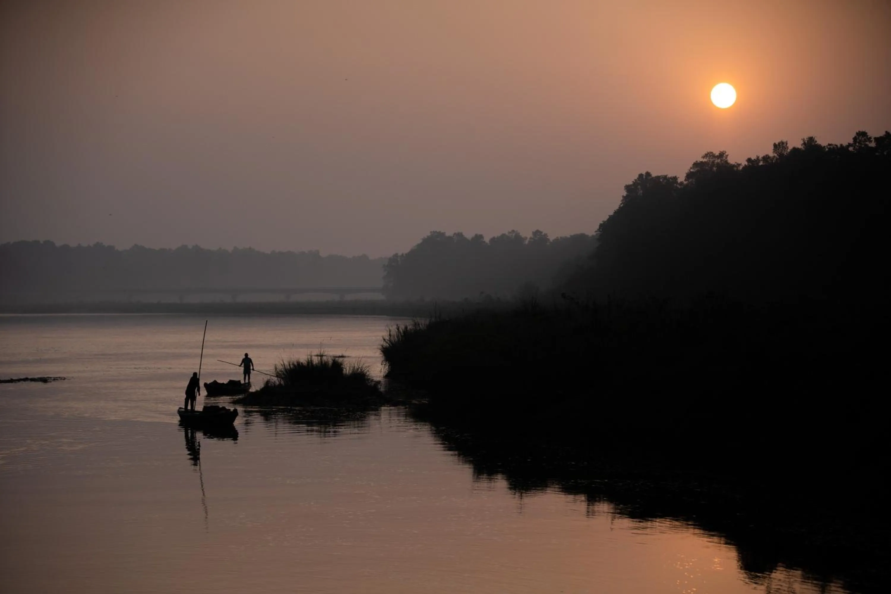 River view in Jungle Villa Resort - Near Chitwan National Park