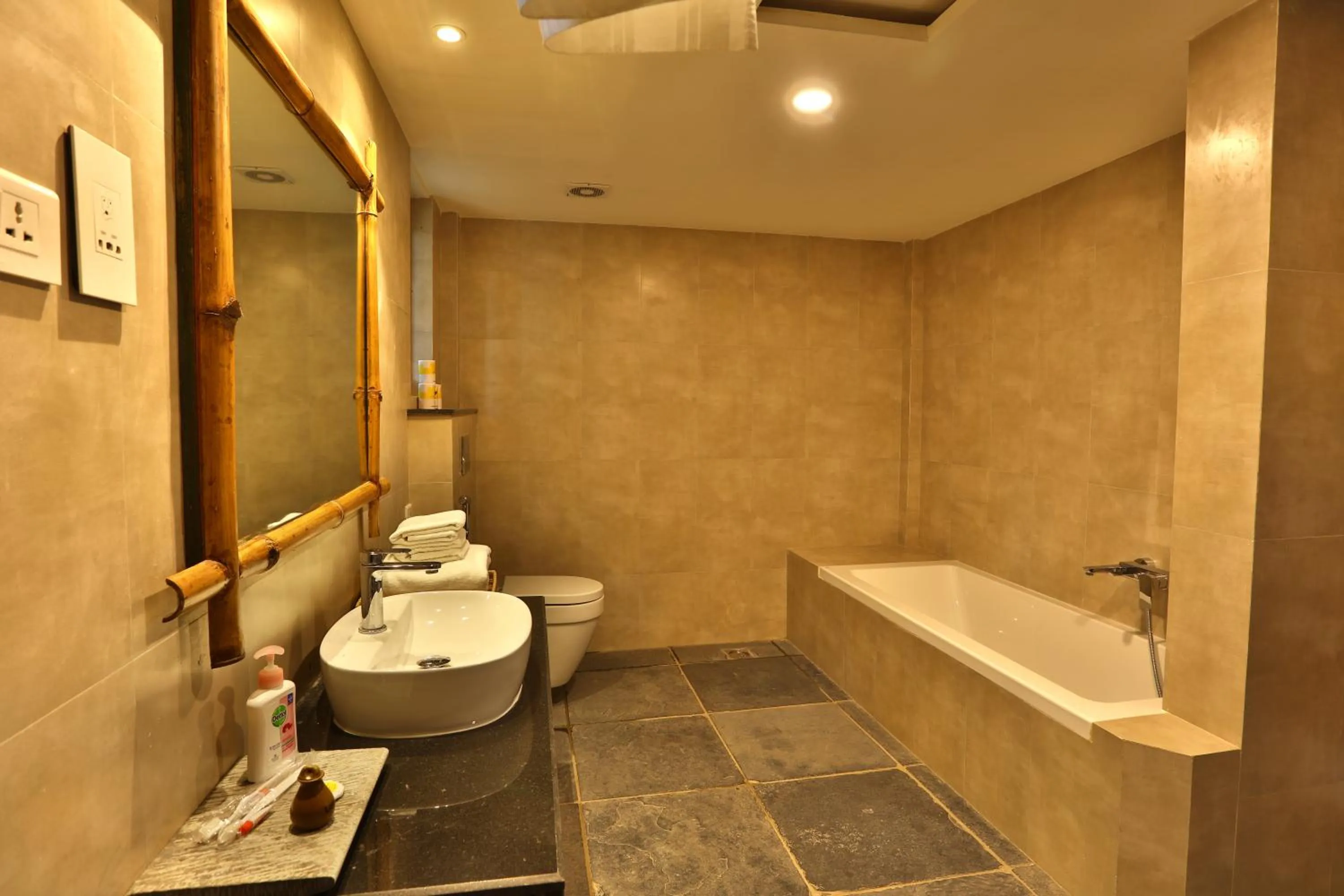 Bathroom in Jungle Villa Resort - Near Chitwan National Park