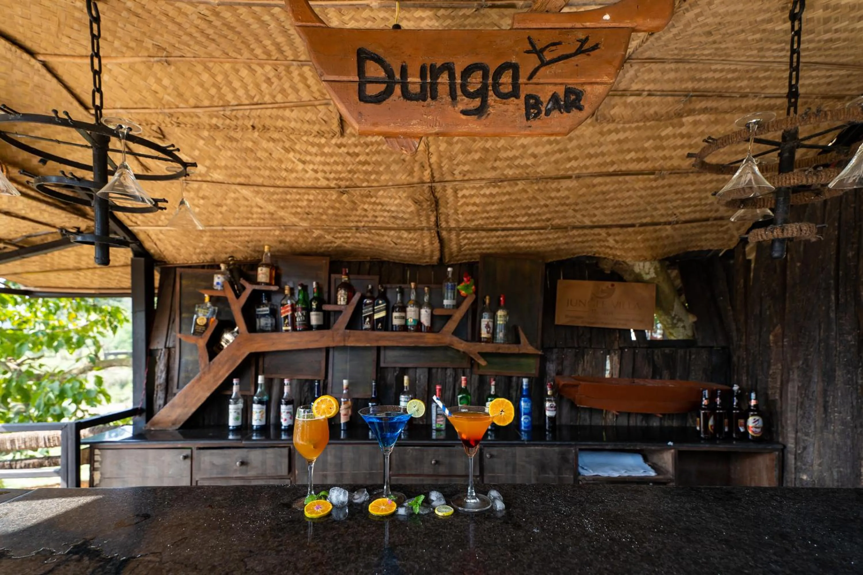Lounge or bar in Jungle Villa Resort - Near Chitwan National Park