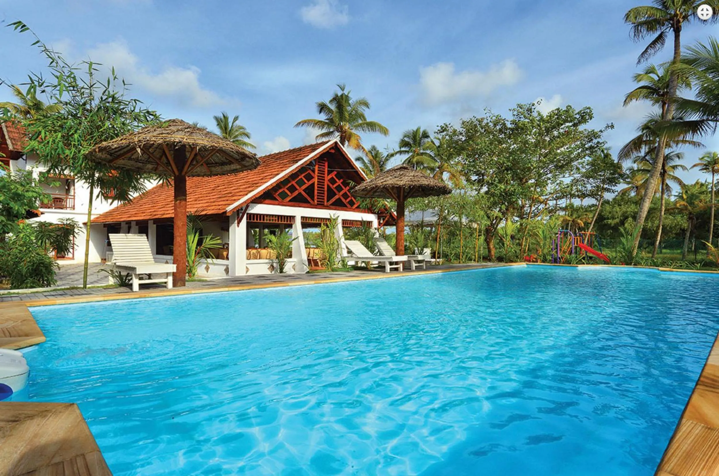 Pool view in Indriya Sands
