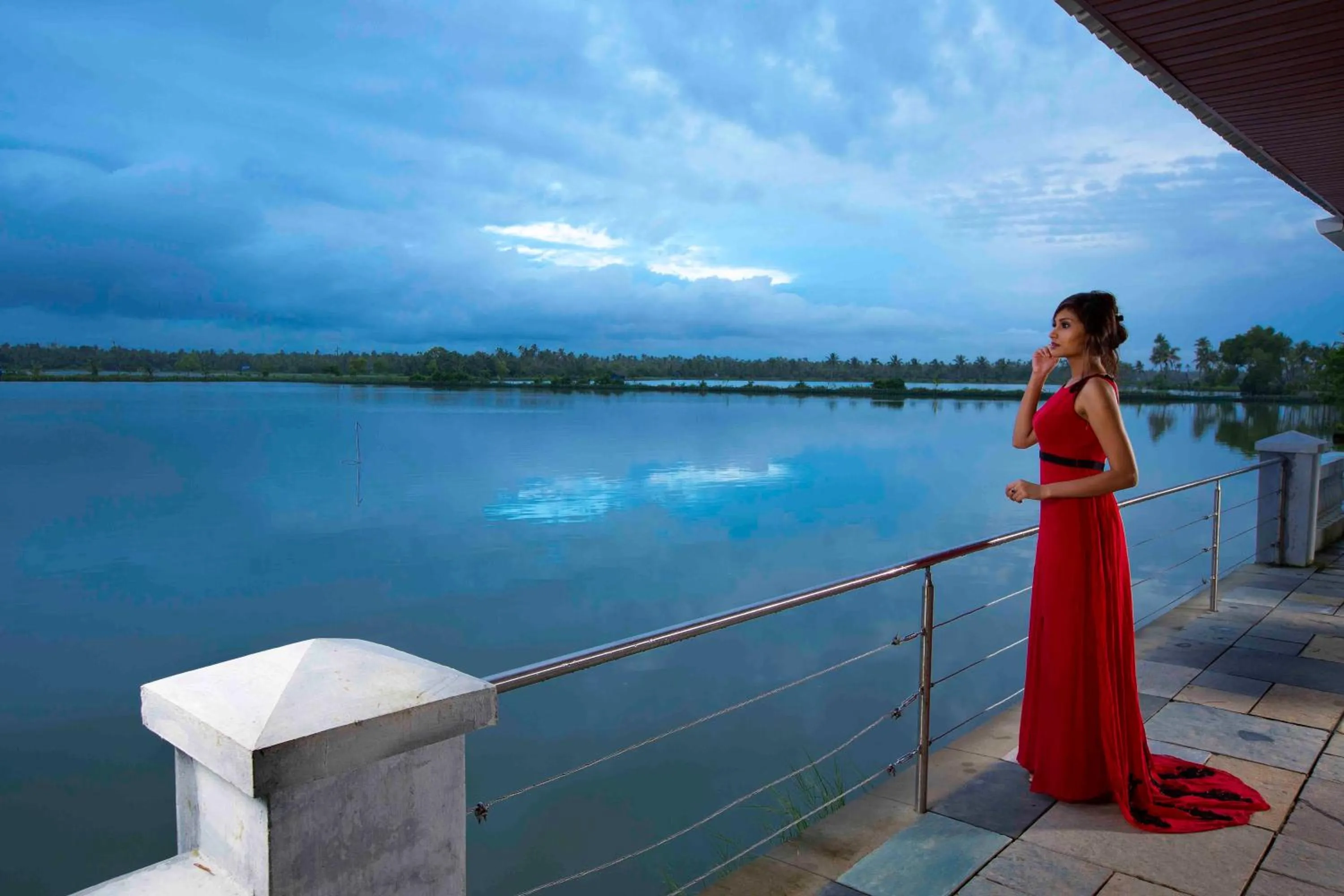 Lake view in Indriya Sands