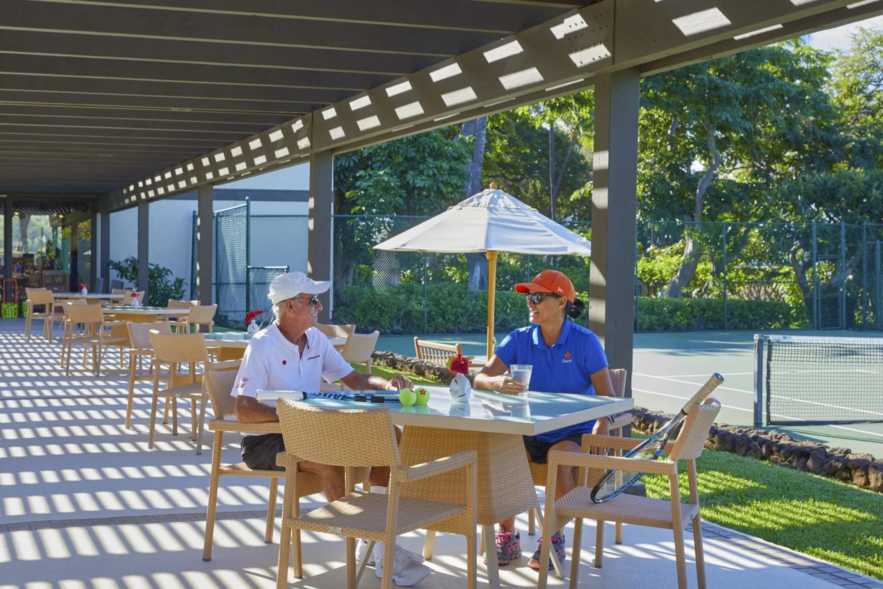 Tennis court in Mauna Kea Beach Hotel, Autograph Collection