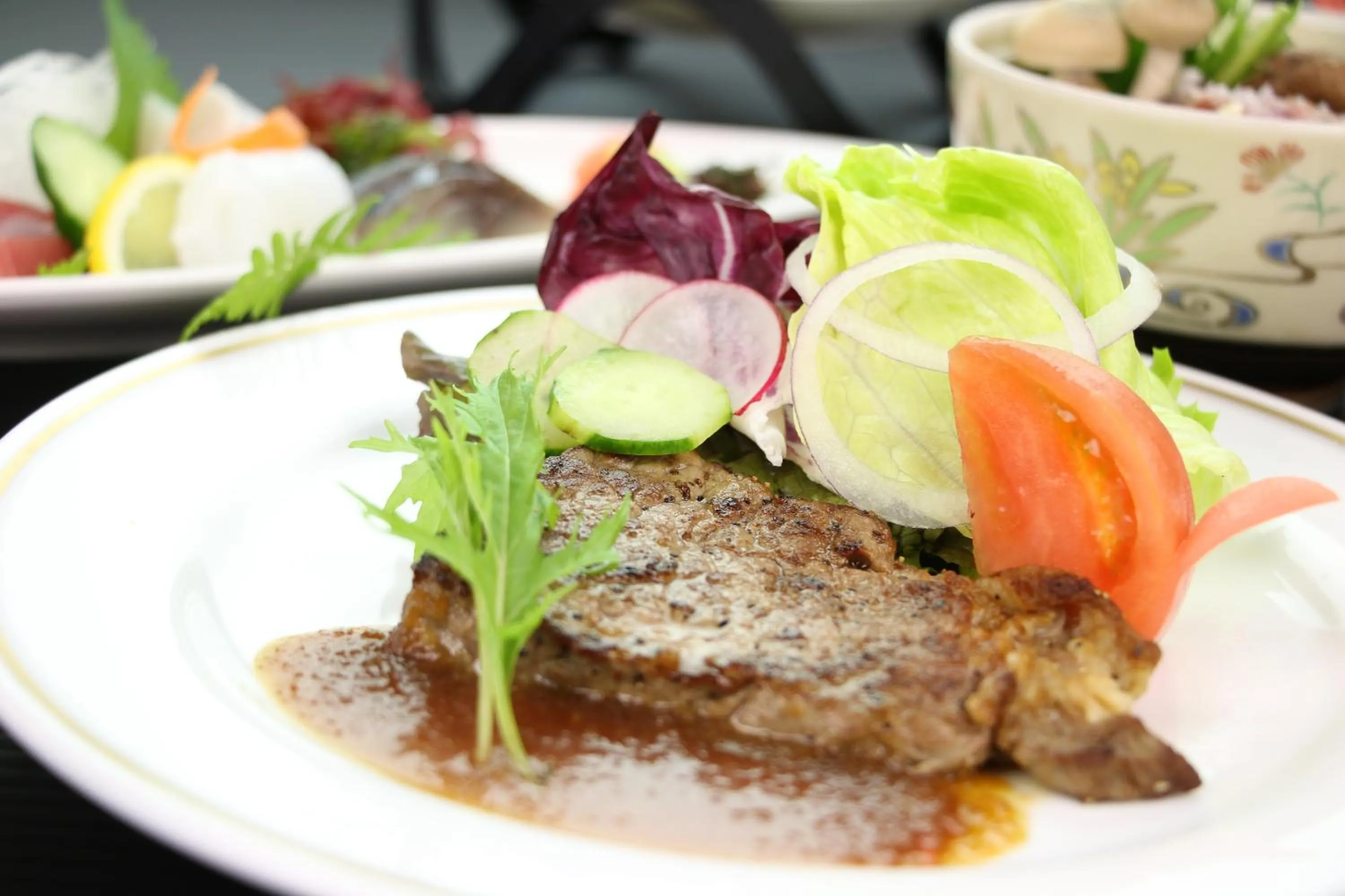 Food close-up in Tsushima Grand Hotel