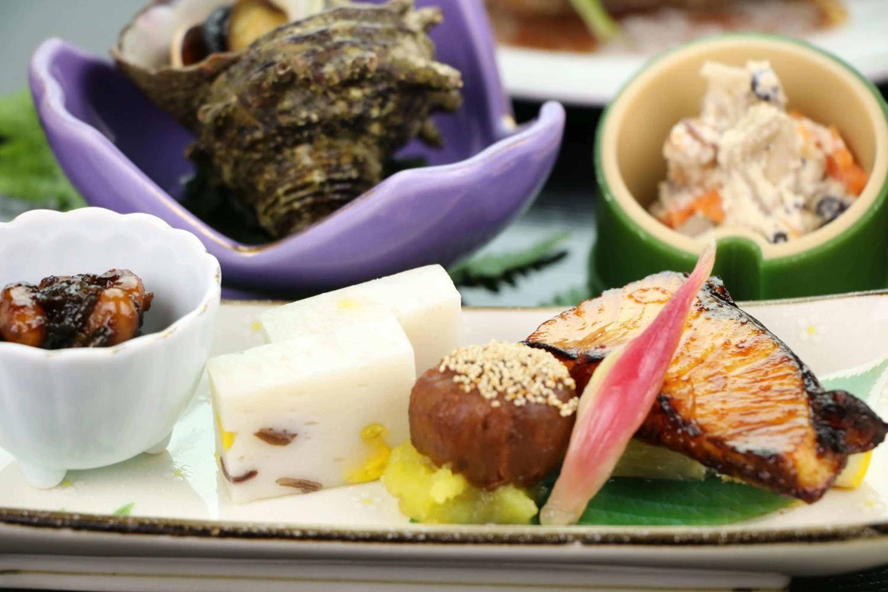 Food close-up in Tsushima Grand Hotel