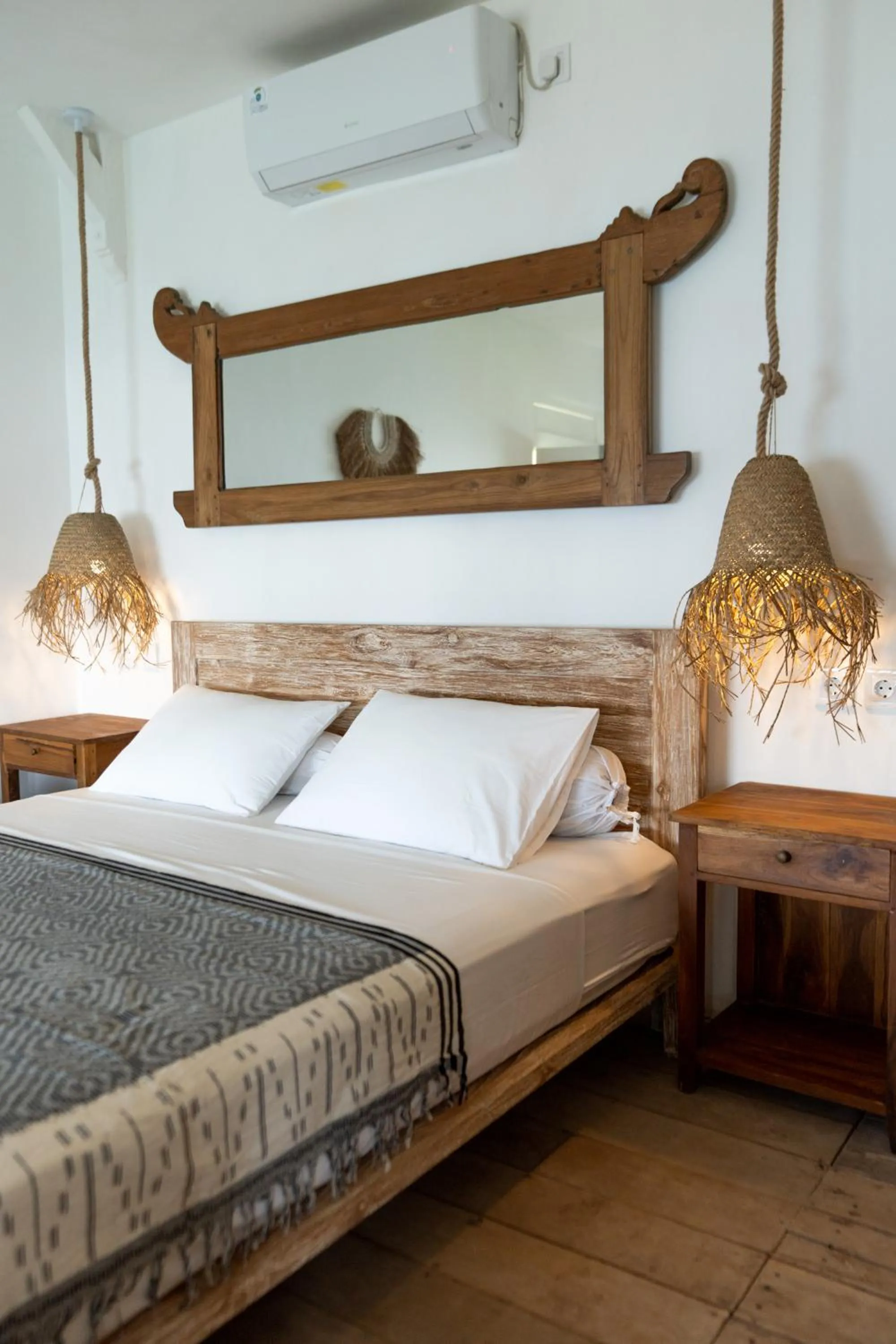 Bed in Bingin Beach House