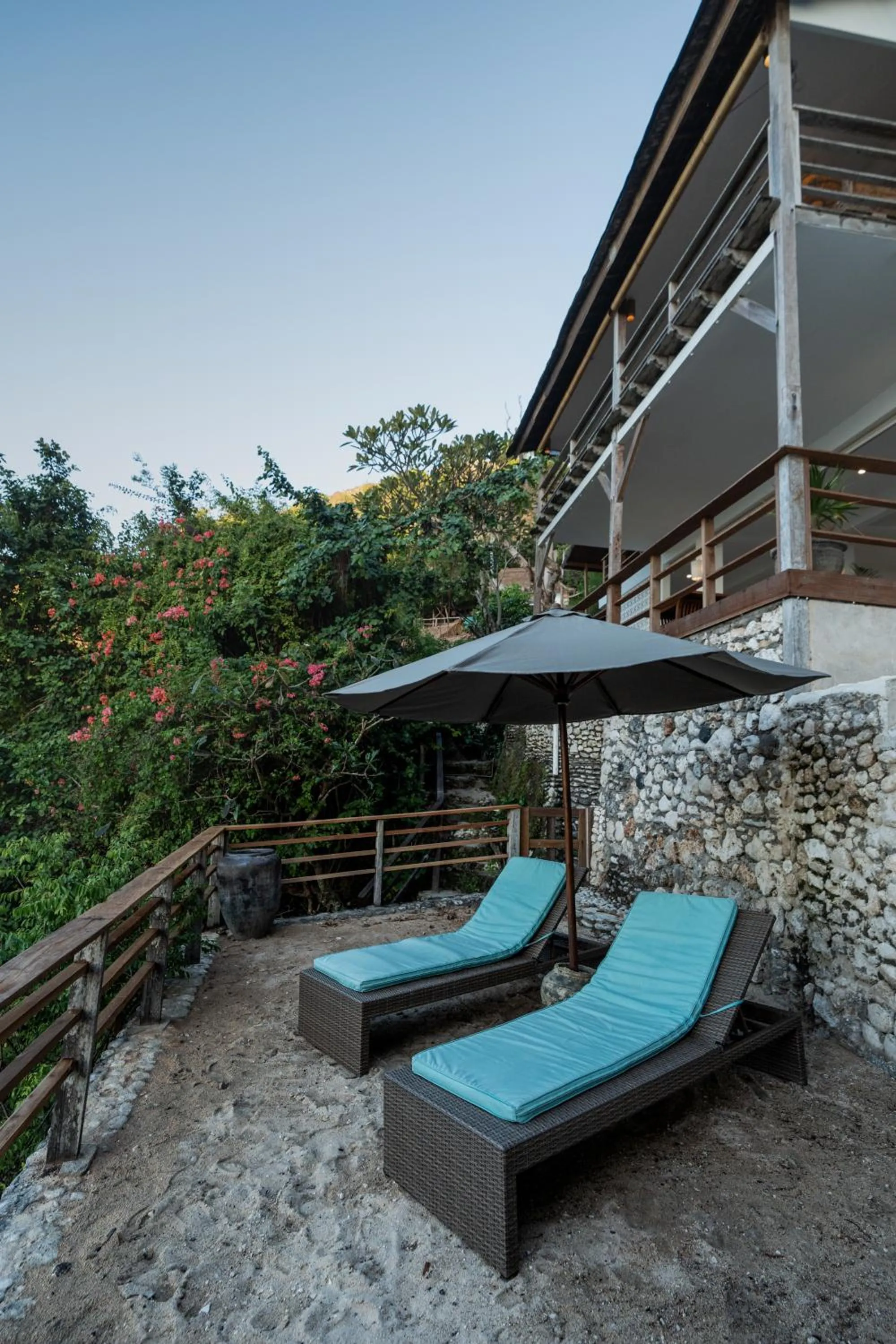 sunbed in Bingin Beach House