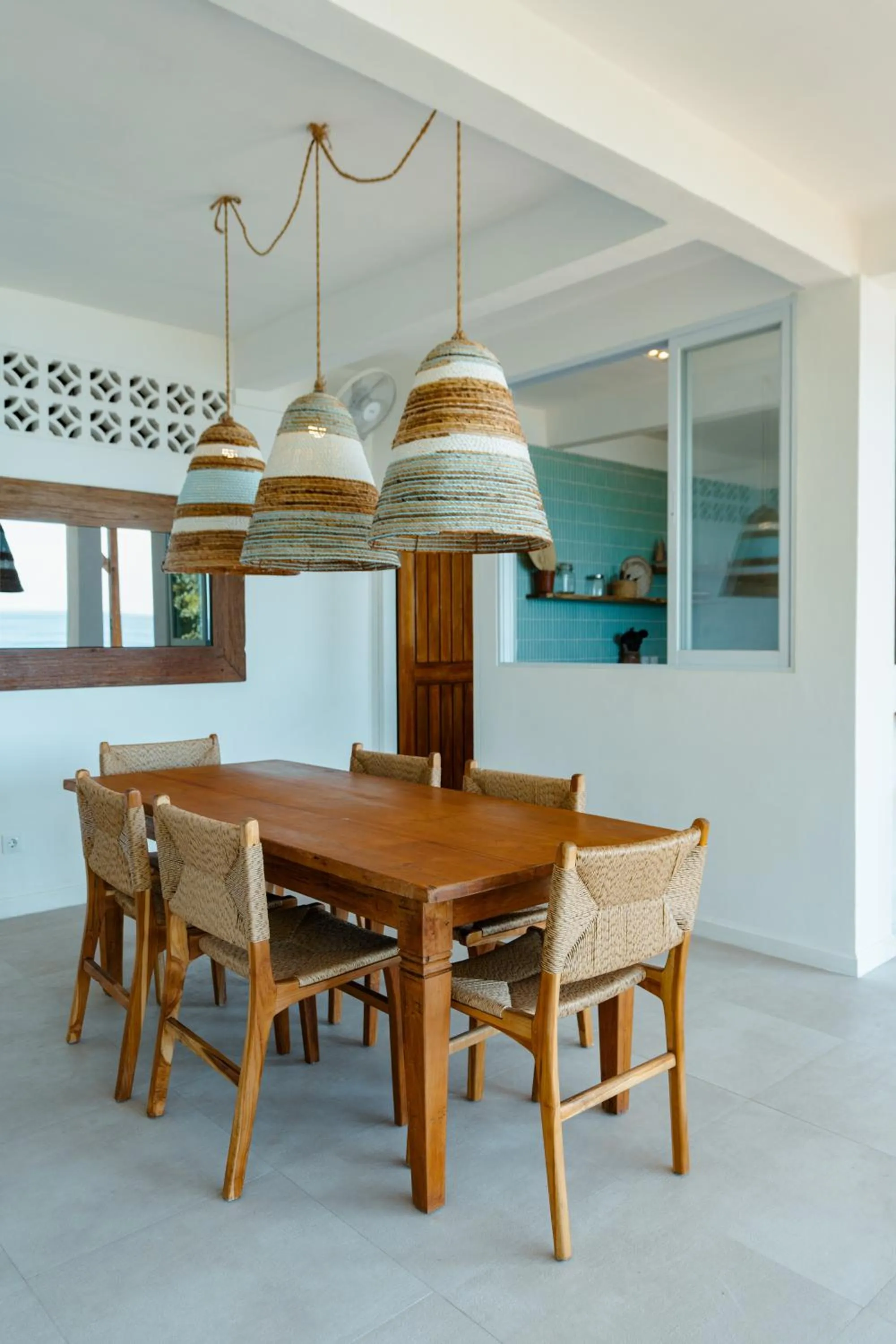Seating area in Bingin Beach House