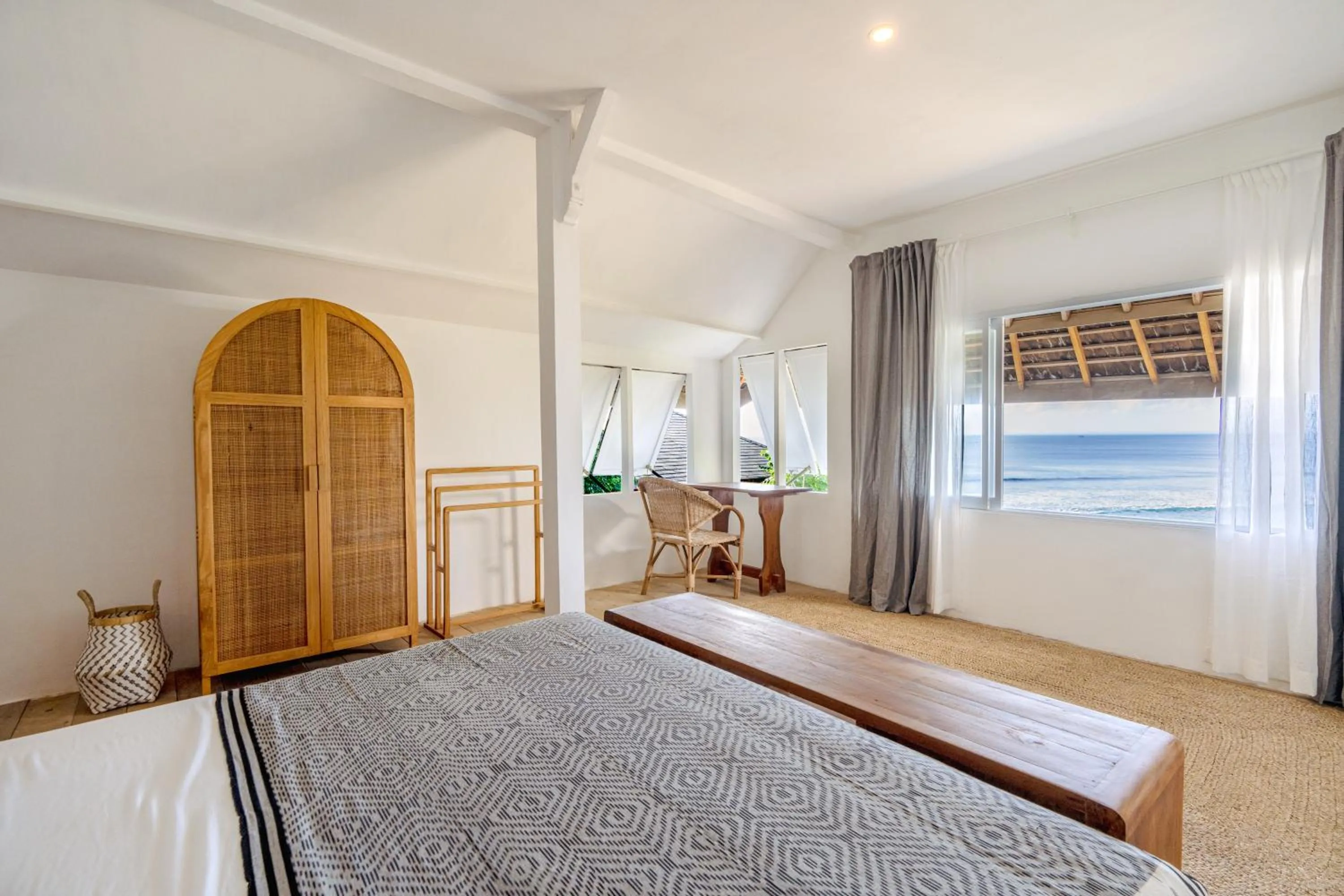 Bed in Bingin Beach House