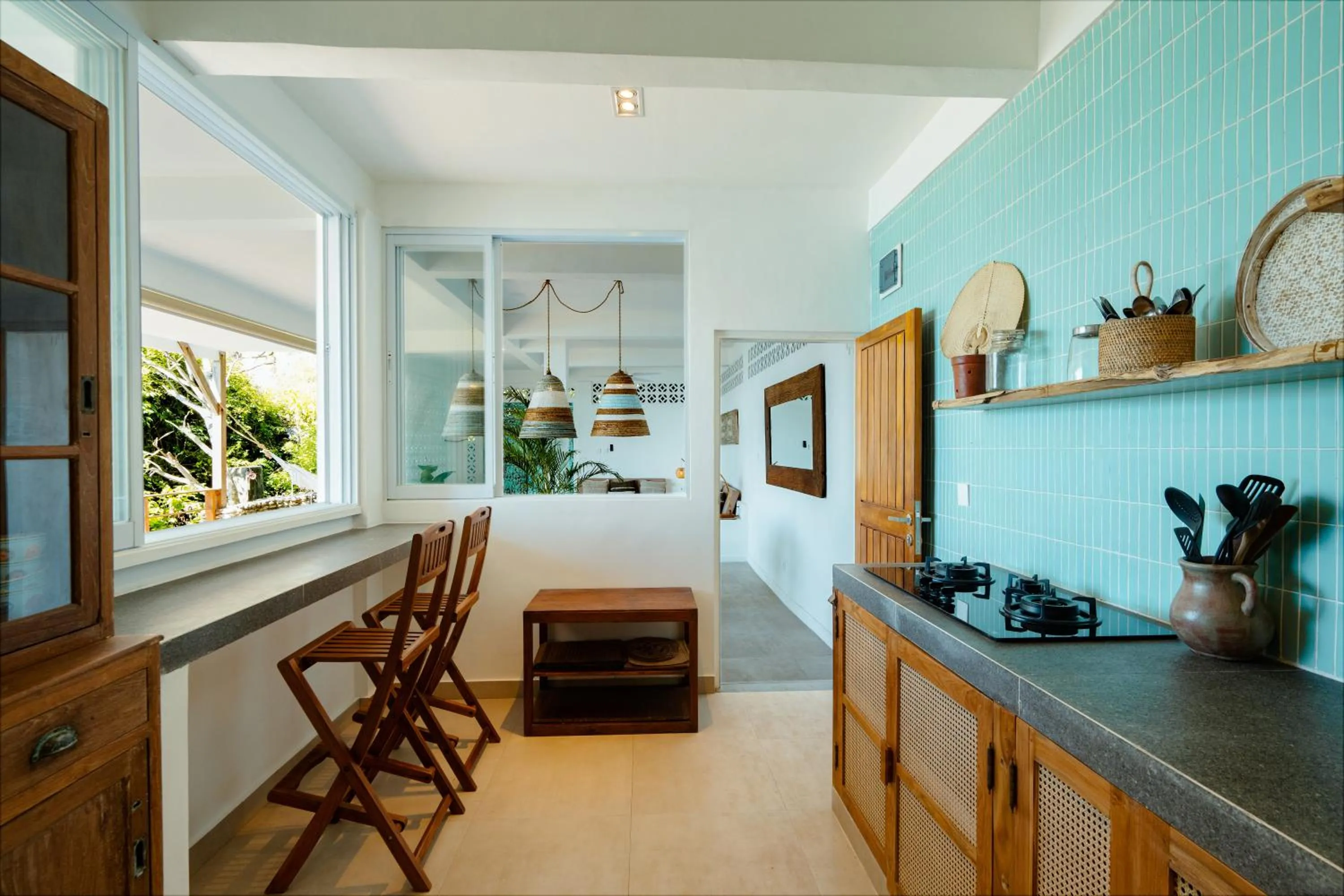 Kitchen or kitchenette in Bingin Beach House