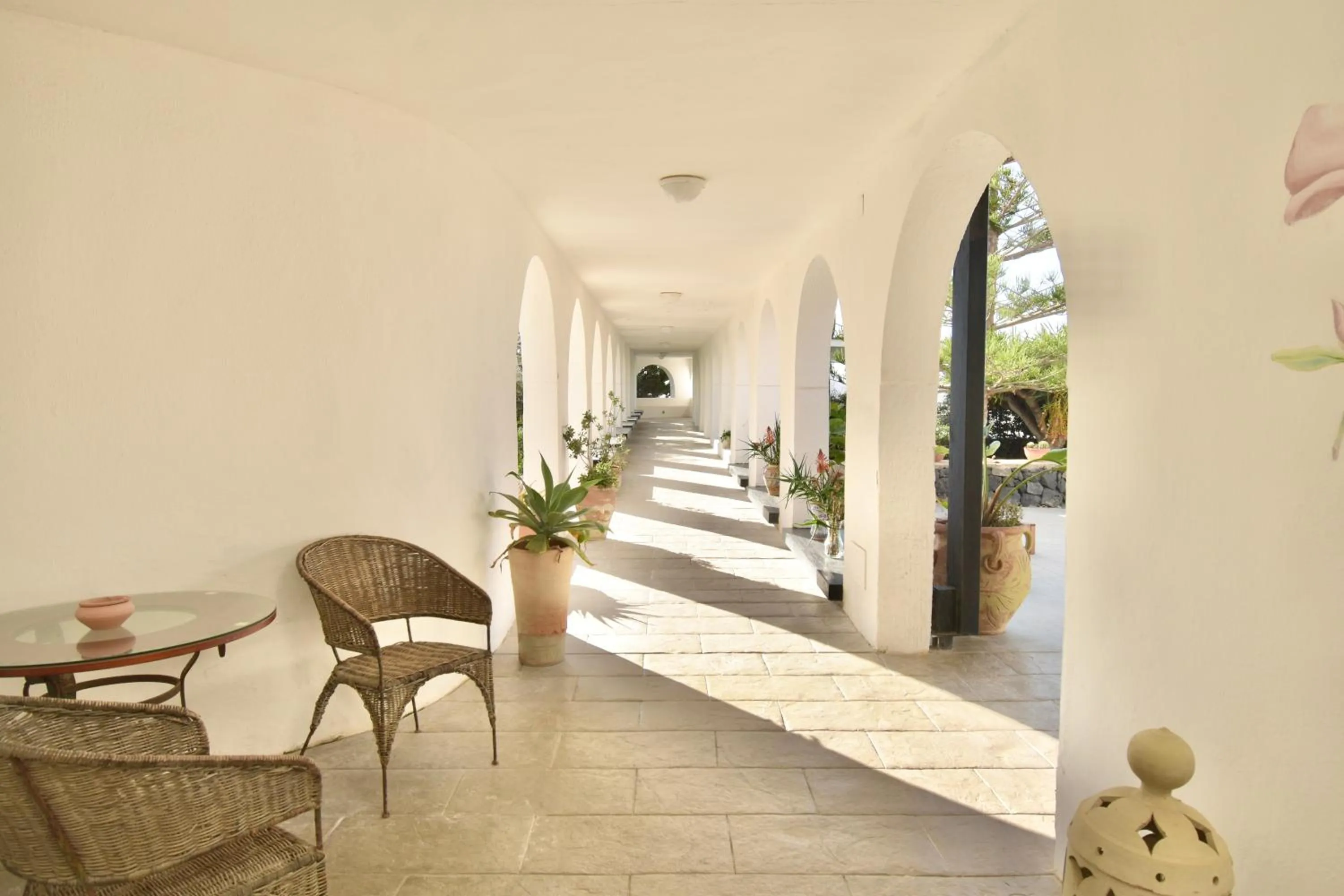 Patio in Cossyra Hotel