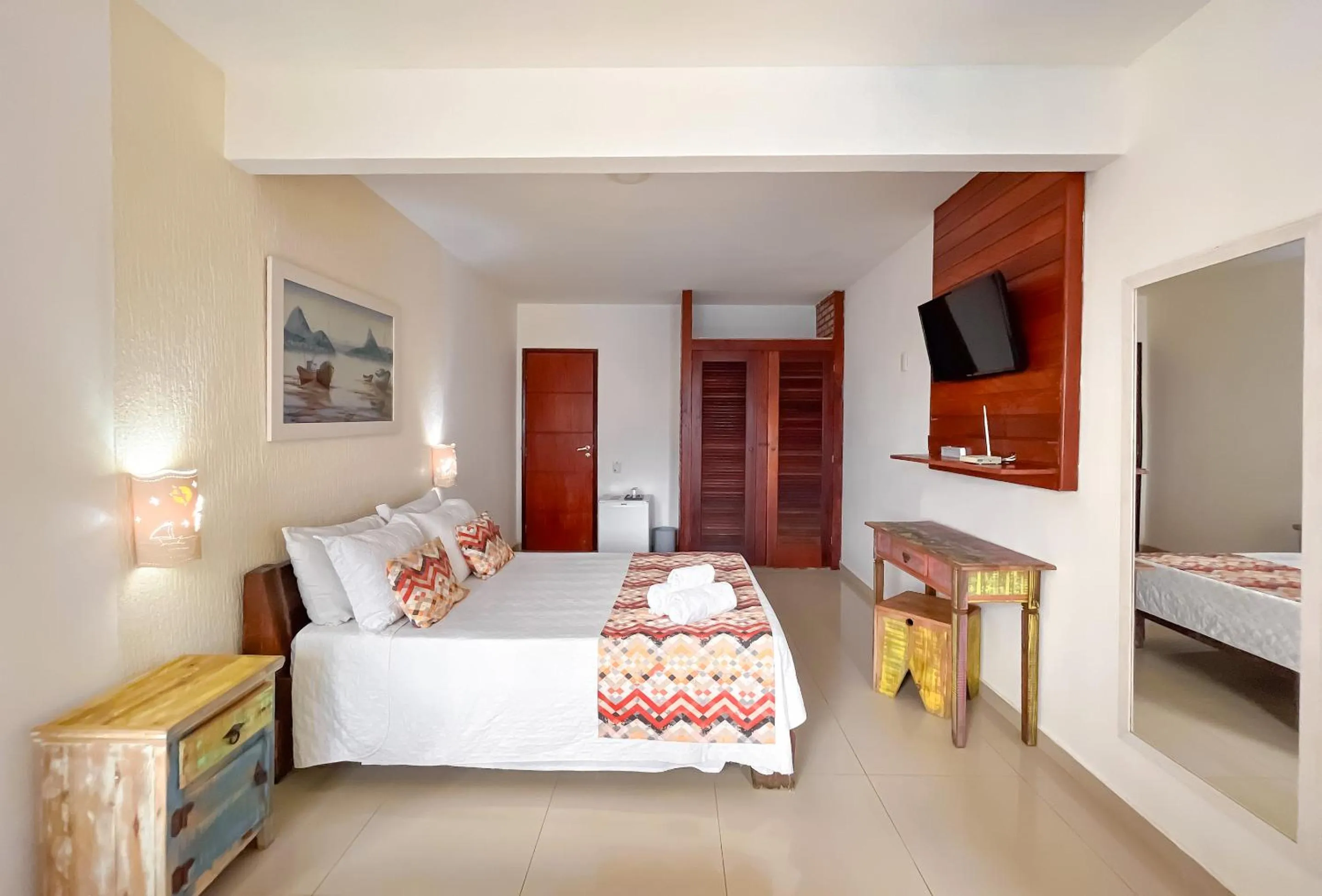 Bed in Pousada do Albatroz