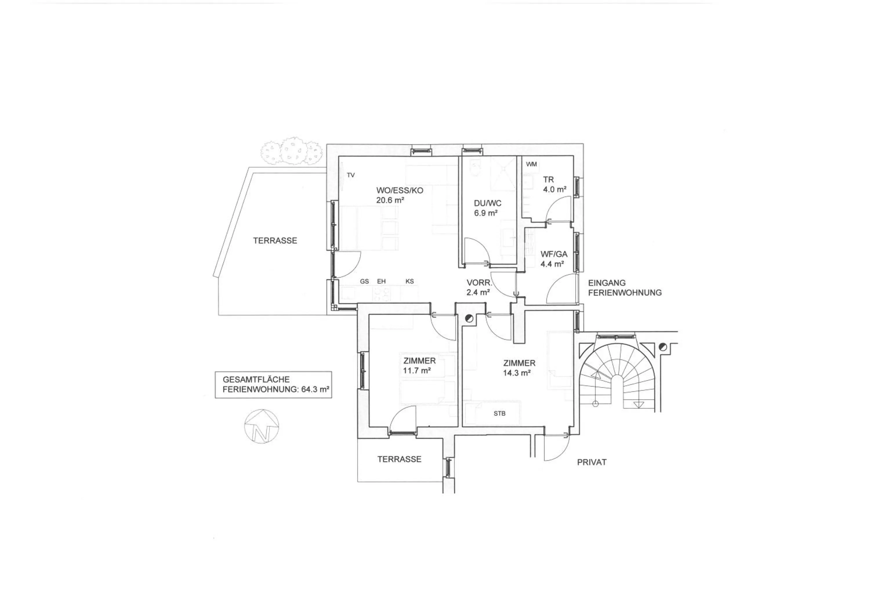 Photo of the whole room in Ferienwohnung Därflihof