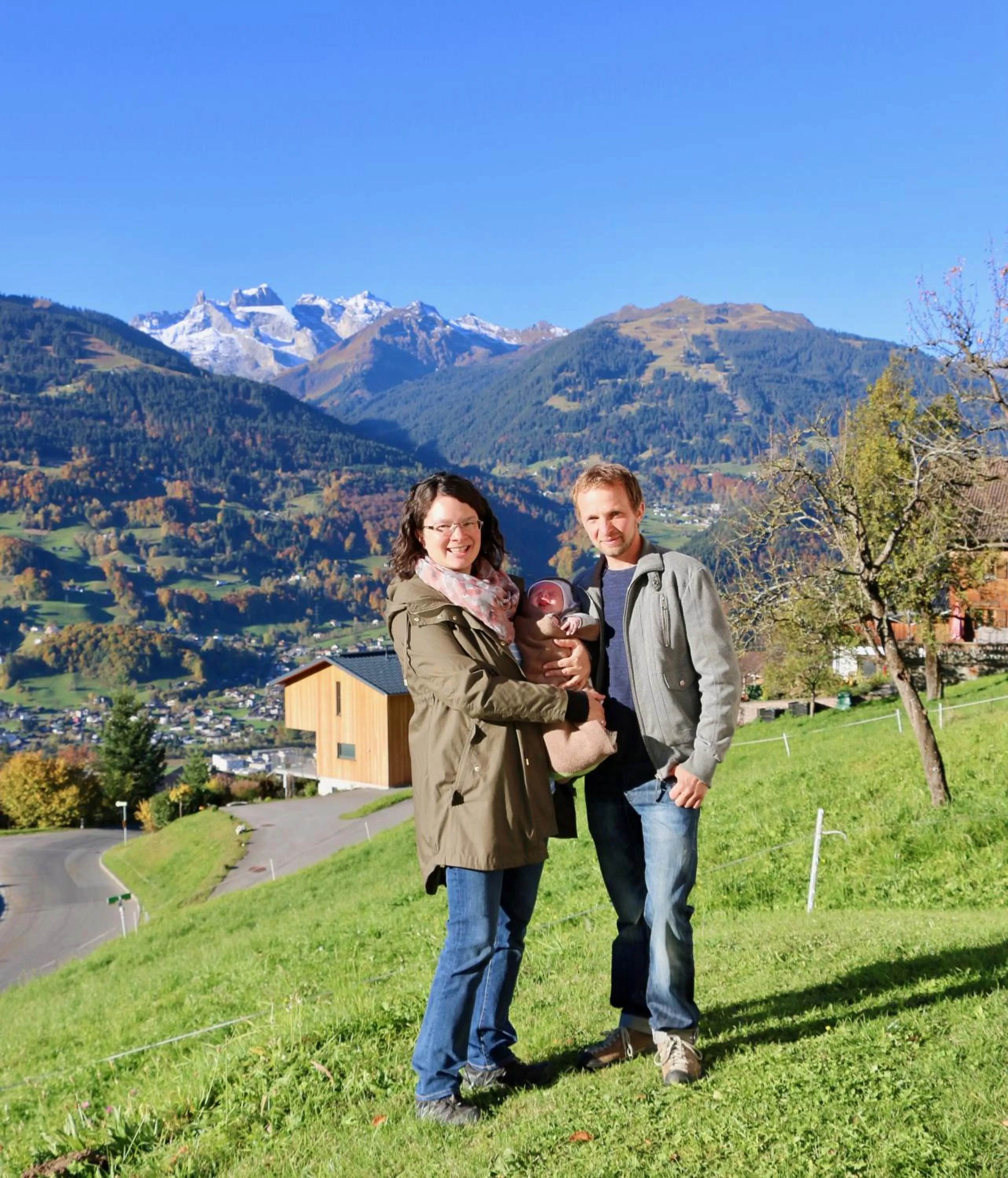 Mountain view in Ferienwohnung Därflihof