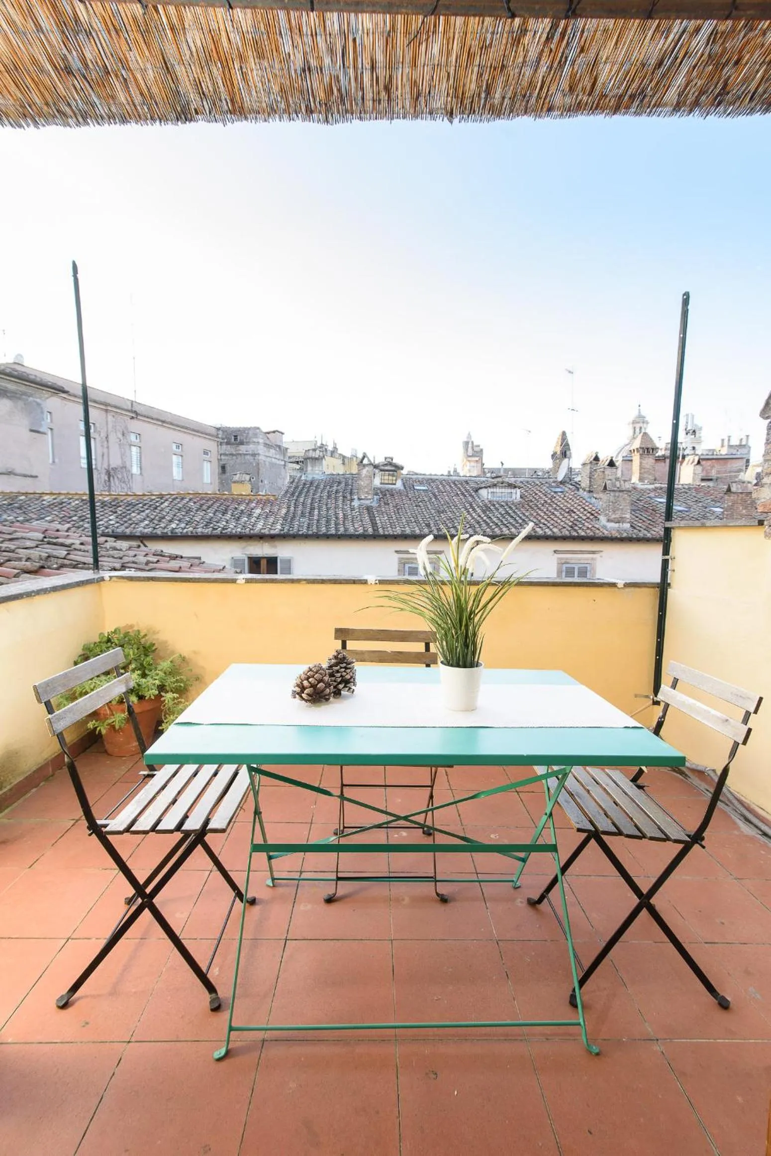 White terrace apartment navona