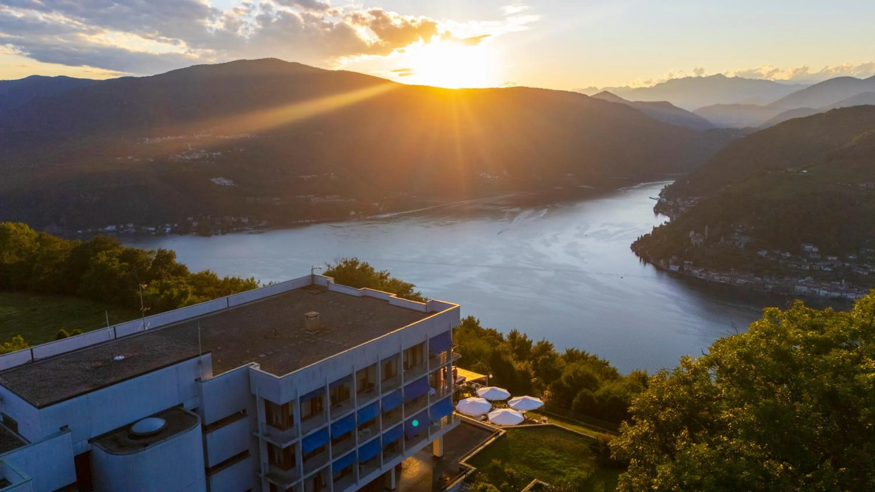 Lake view in Hotel Serpiano