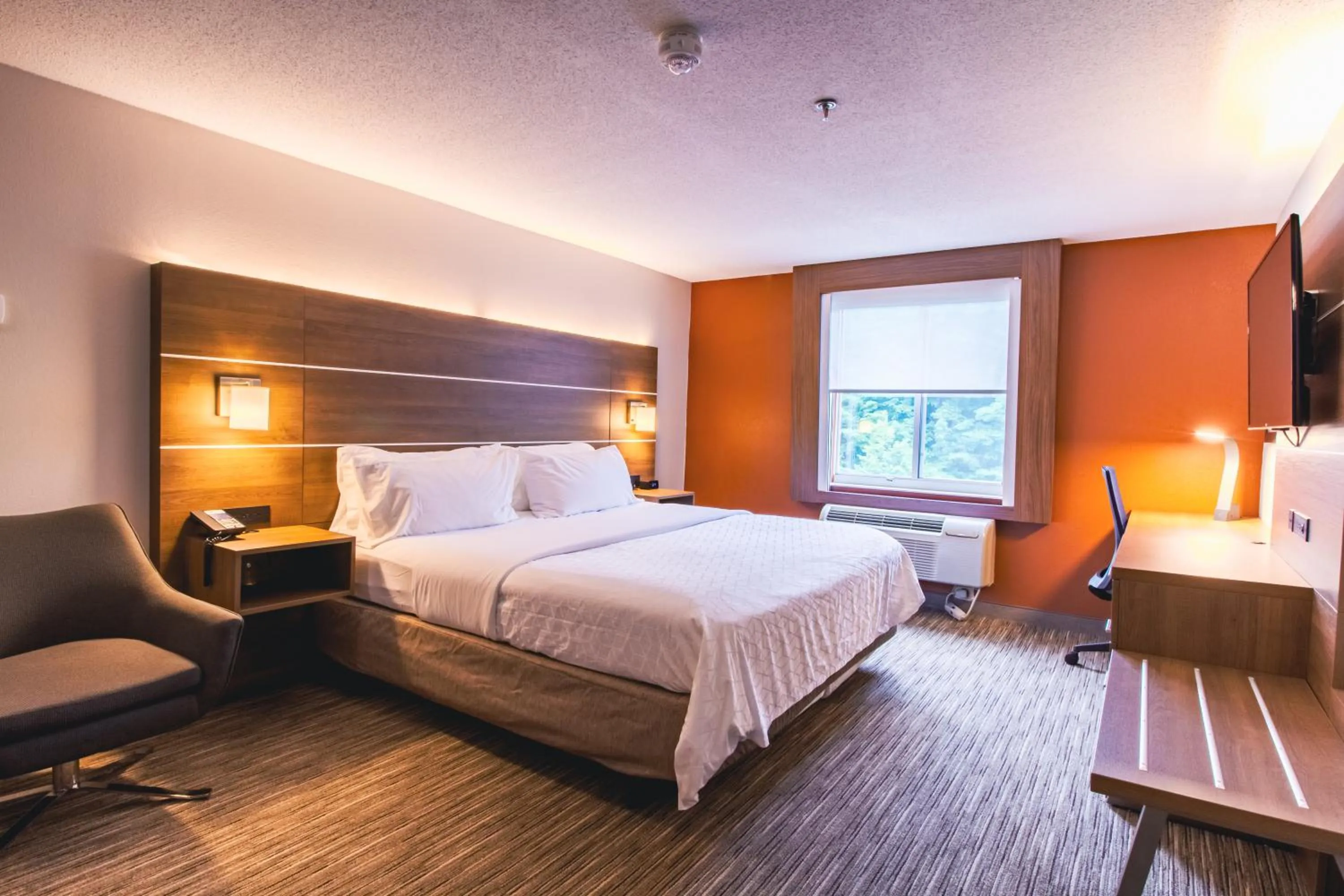 Bedroom, Bed in Holiday Inn Express & Suites - Lincoln East - White Mountains by IHG