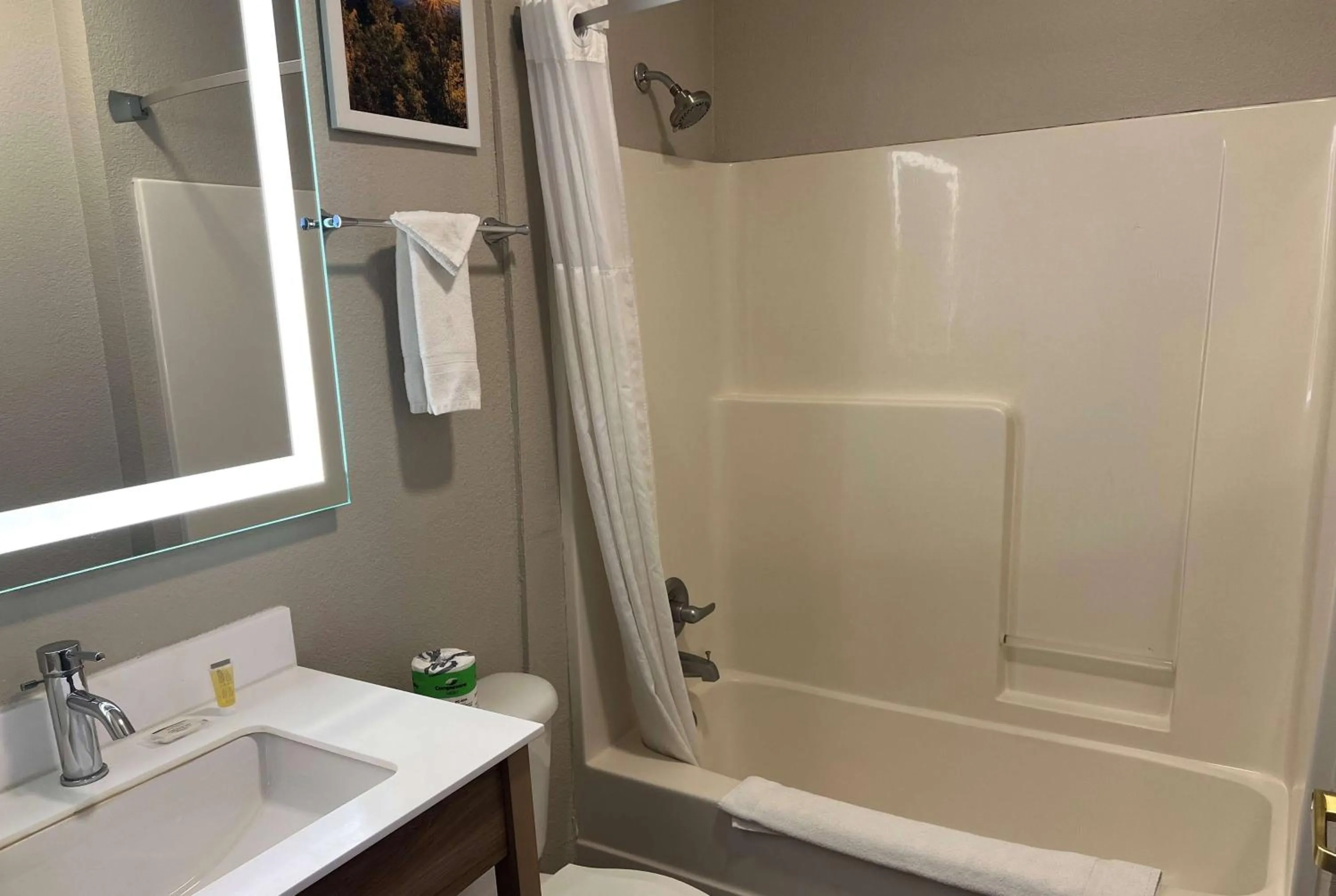 Bathroom in Days Inn by Wyndham near Kansas Speedway