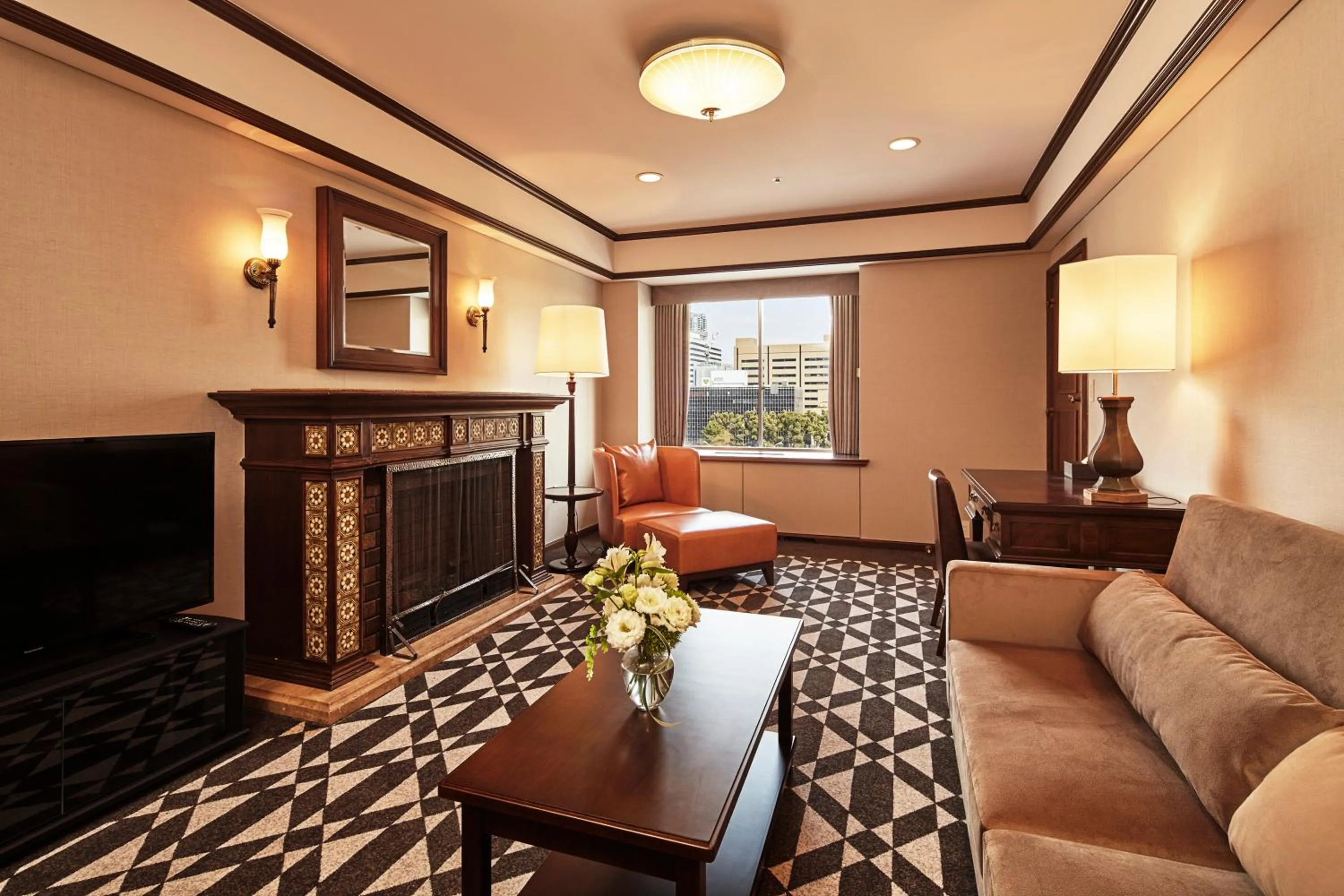 Living room in Tokyo Prince Hotel