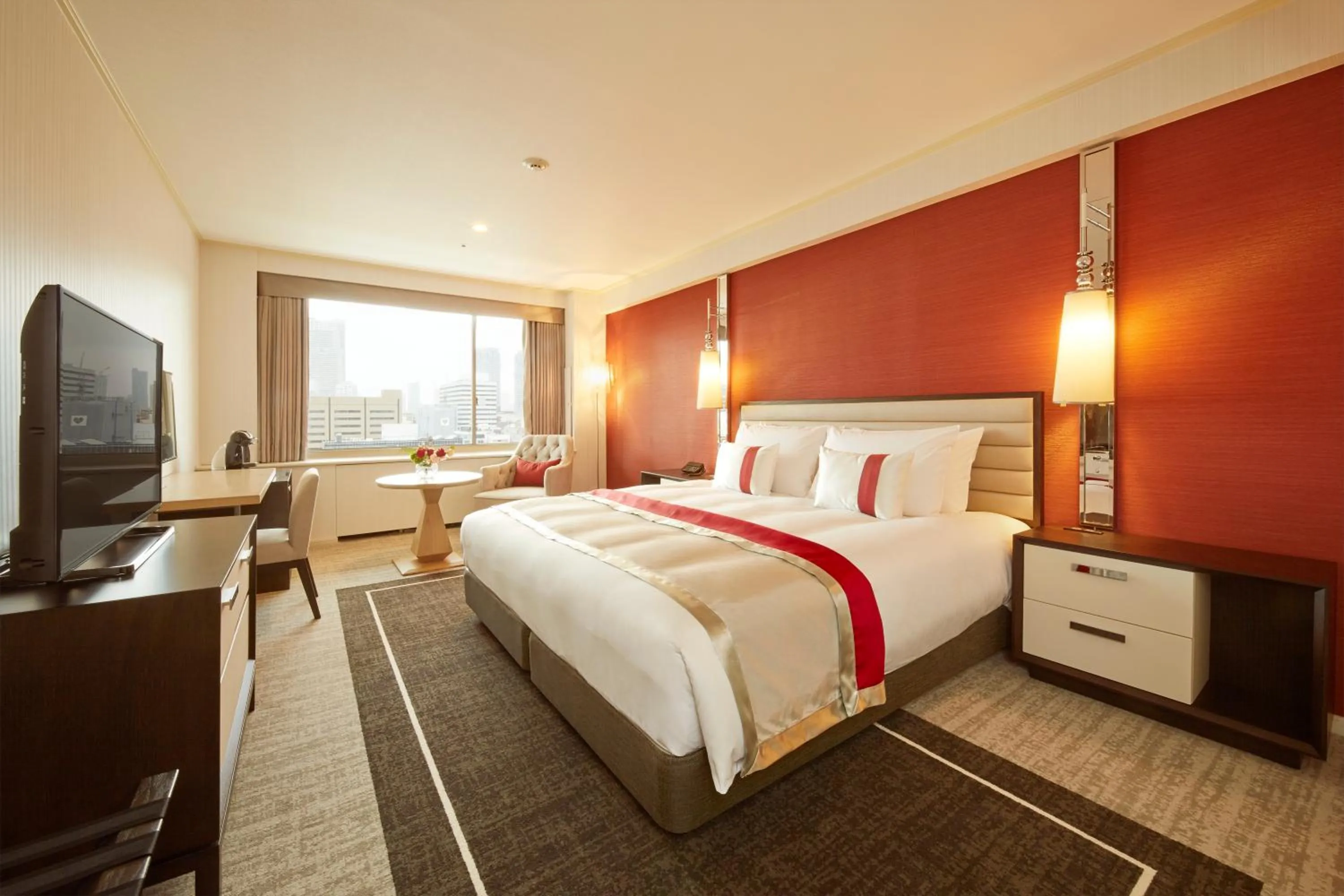 Bed in Tokyo Prince Hotel