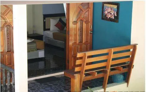 Balcony/Terrace, Bed in Aonang Green Park Bungalow