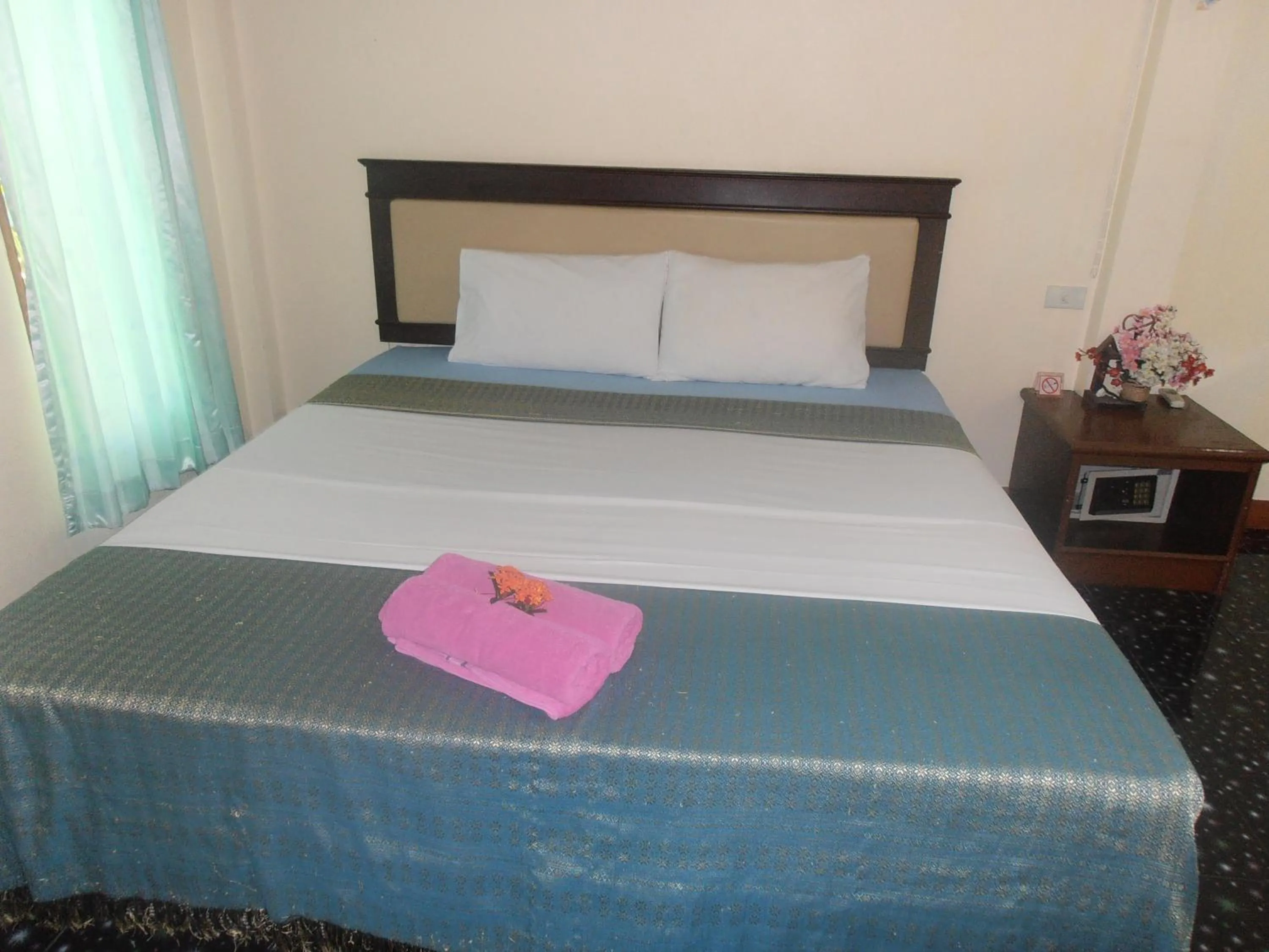 Bed in Aonang Green Park Bungalow