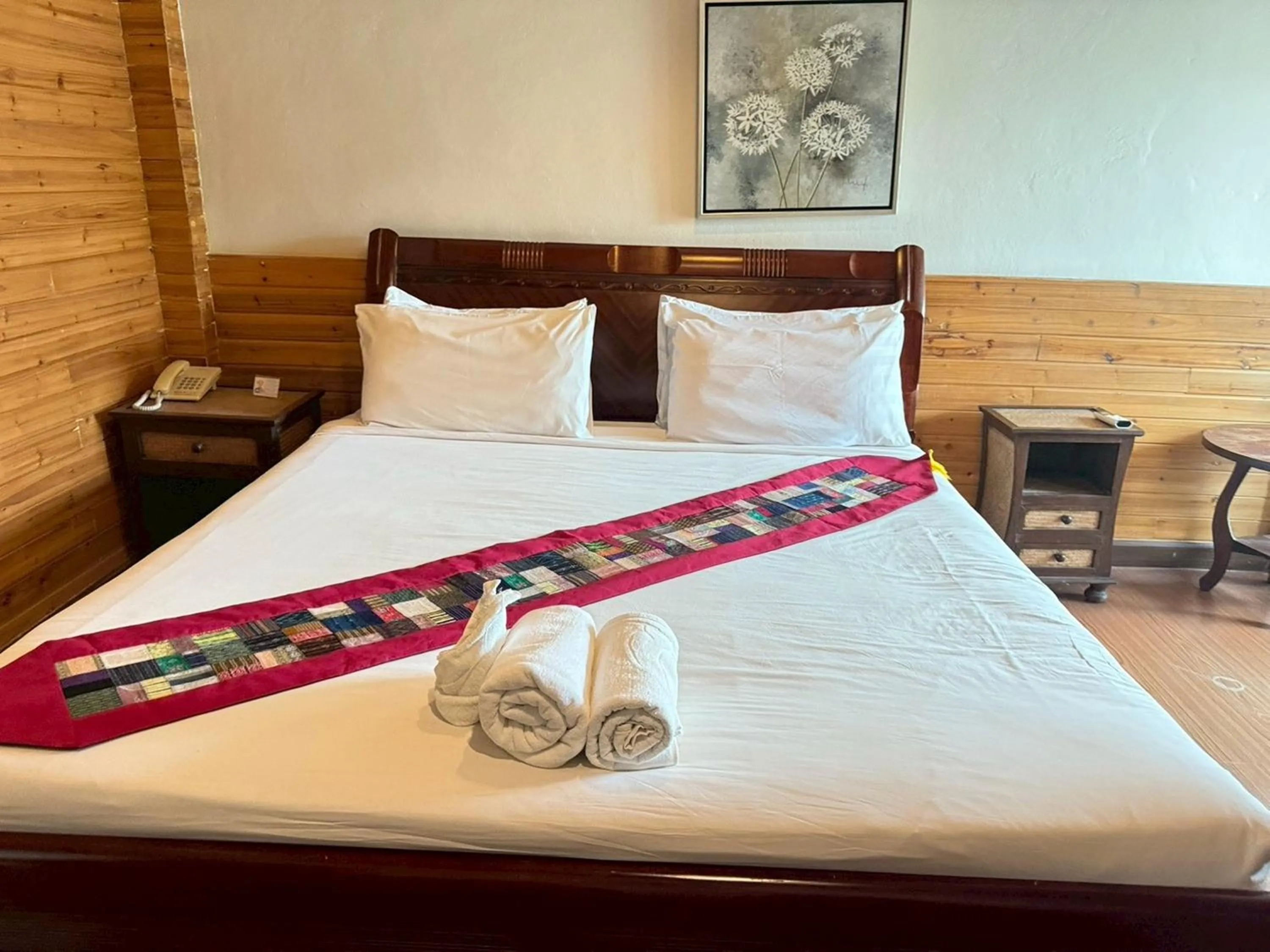 Bed in Maekhong Delta Boutique Hotel