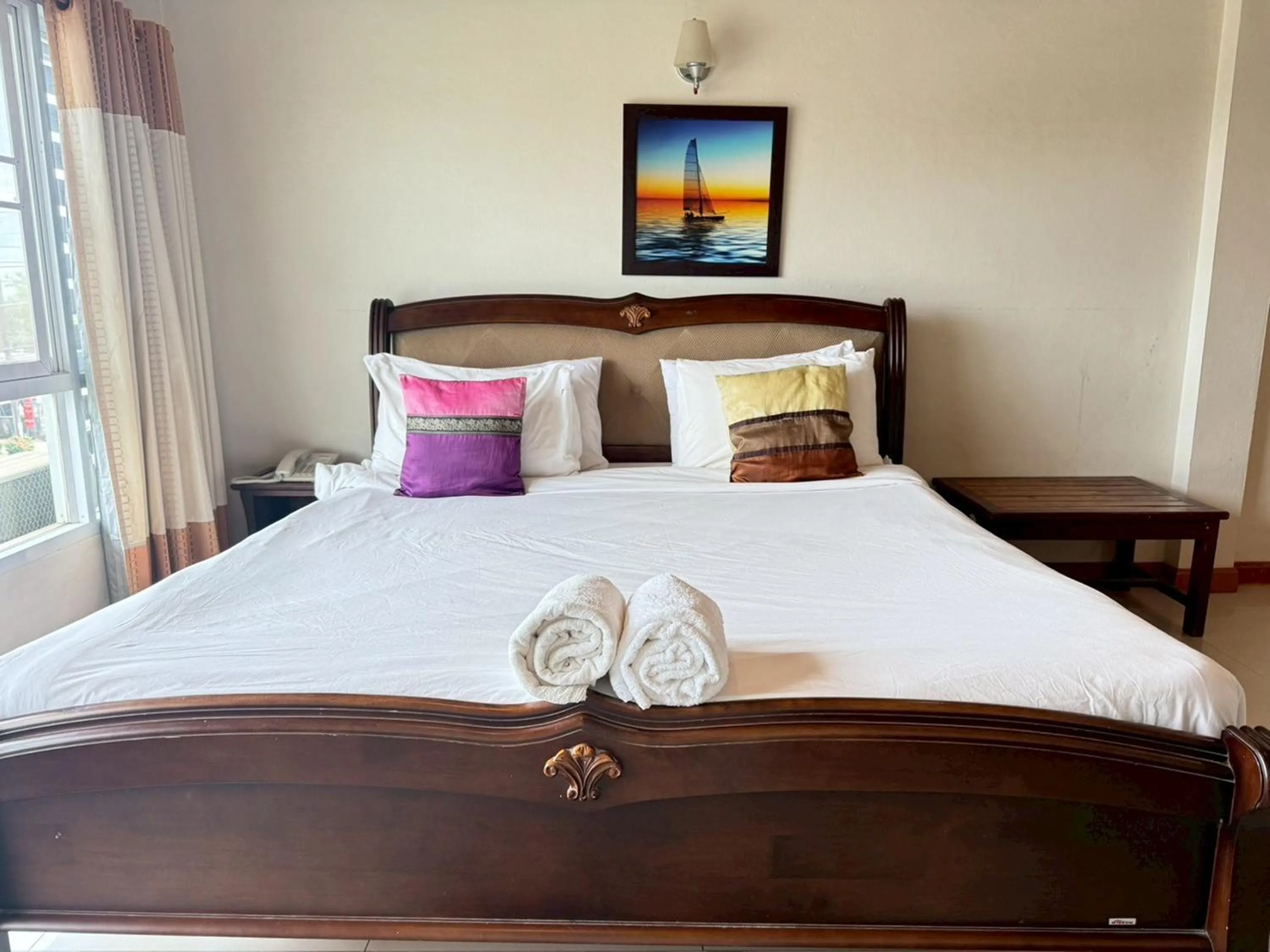 Bed in Maekhong Delta Boutique Hotel
