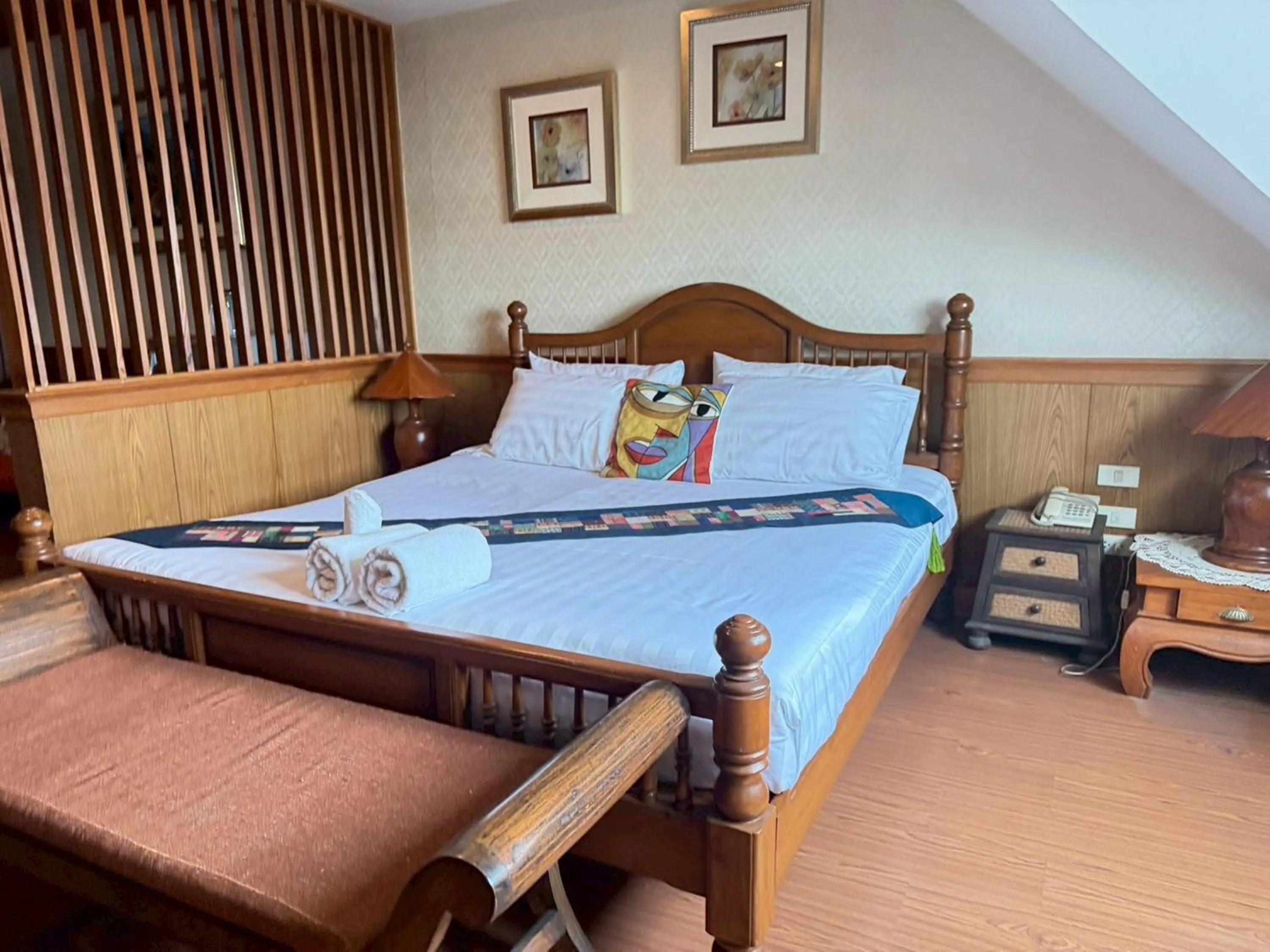 Bed in Maekhong Delta Boutique Hotel