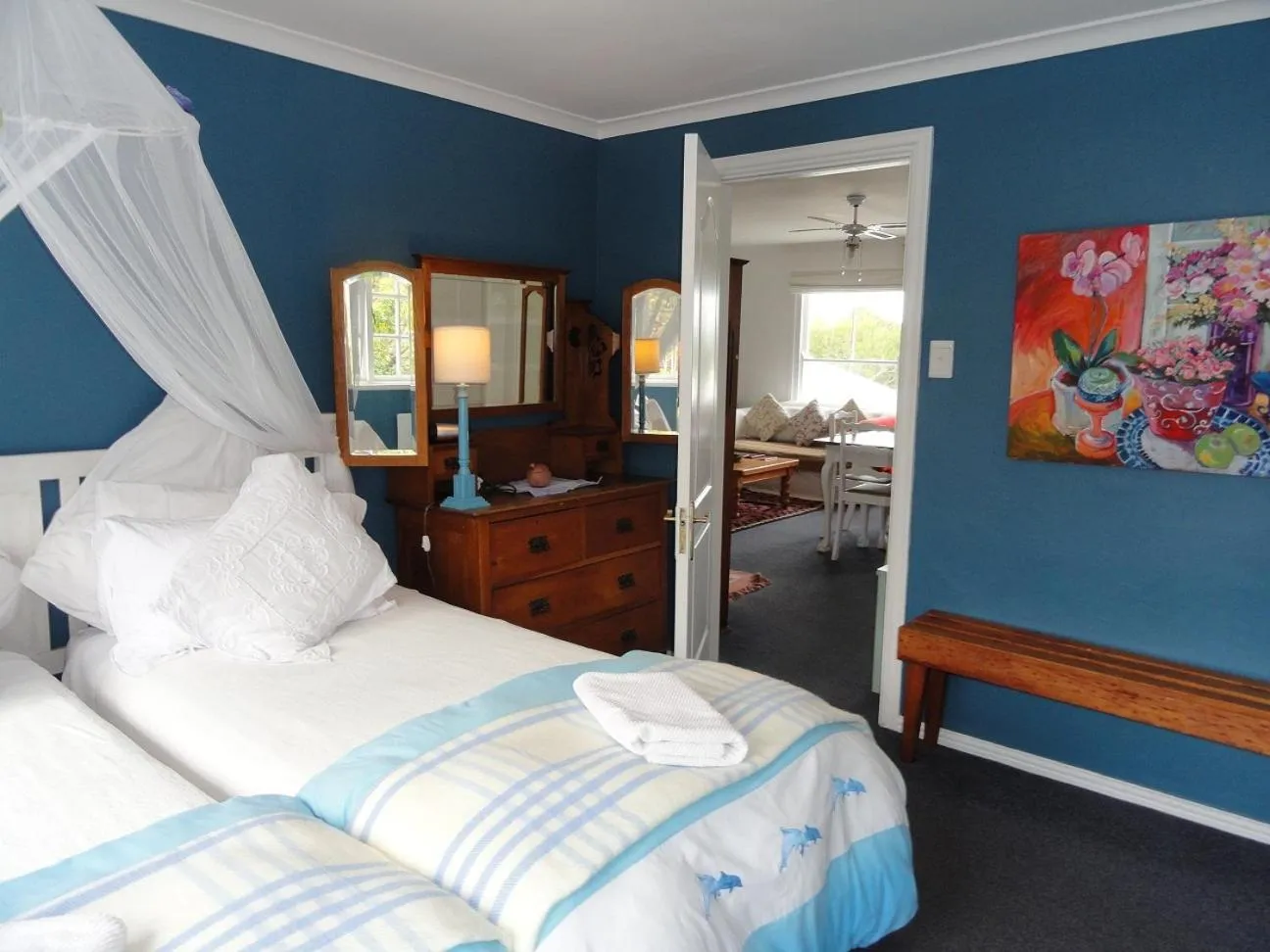 Bed in Eastbury Cottage