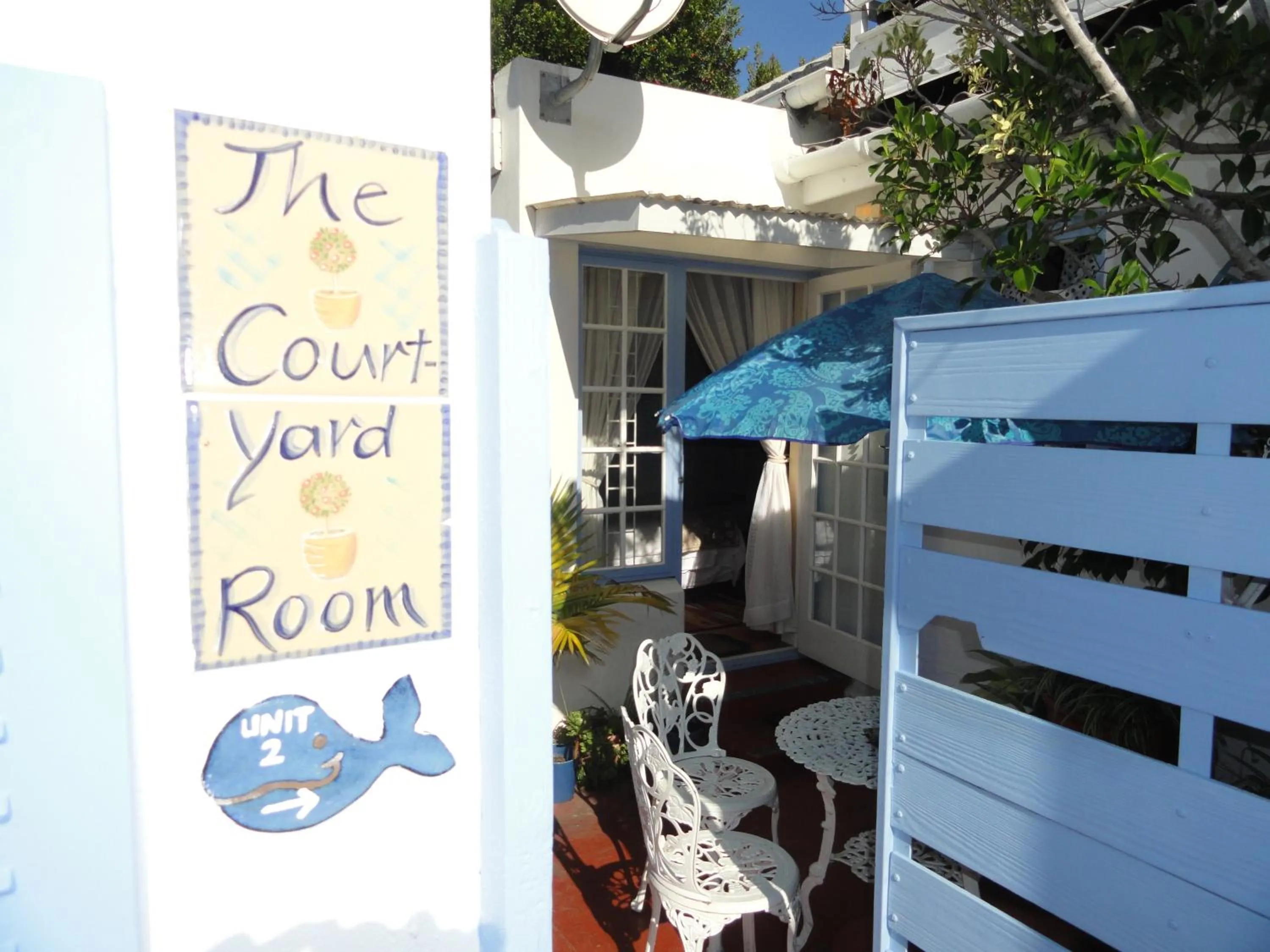 Patio in Eastbury Cottage