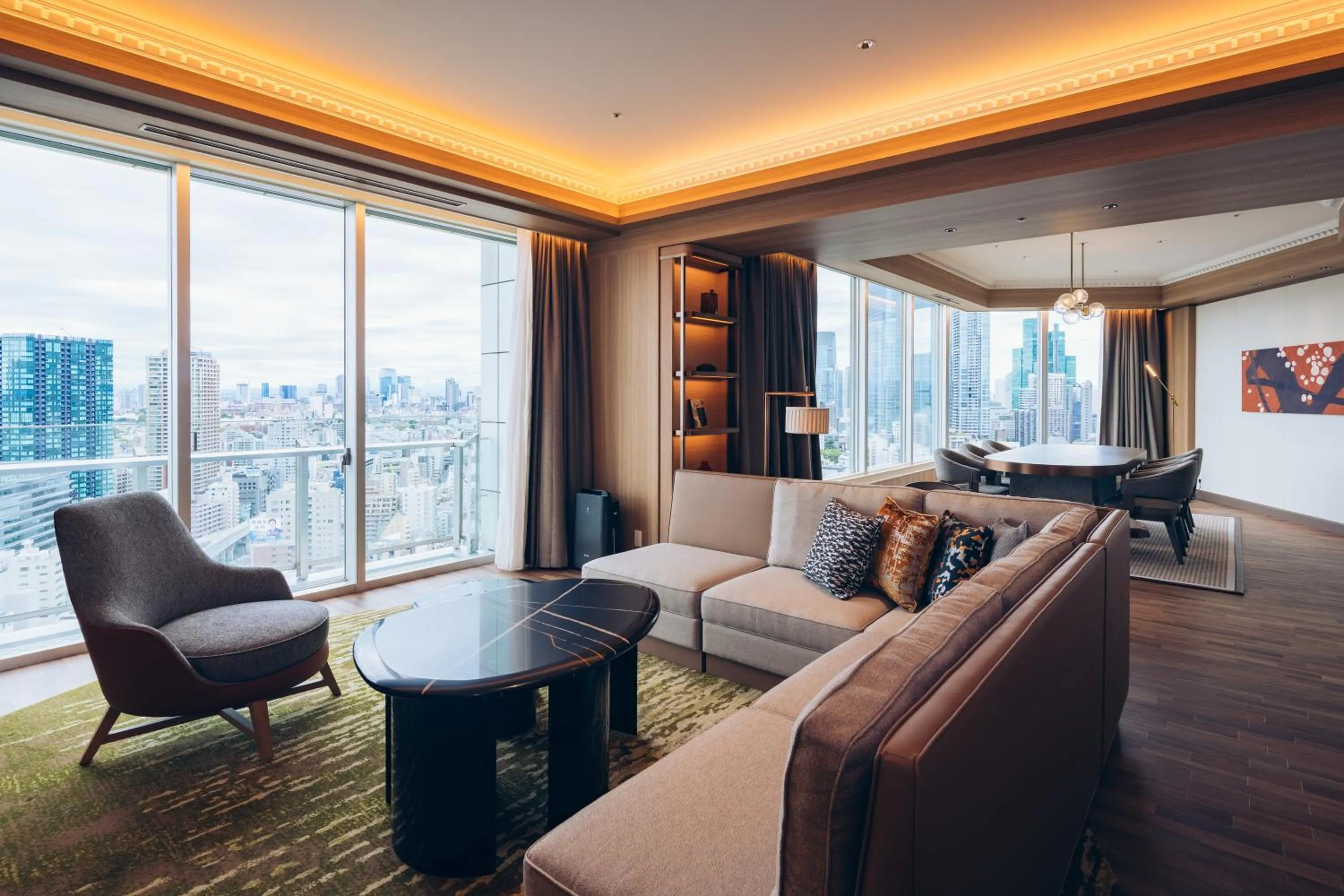 Living room in The Prince Park Tower Tokyo - Preferred Hotels & Resorts, LVX Collection