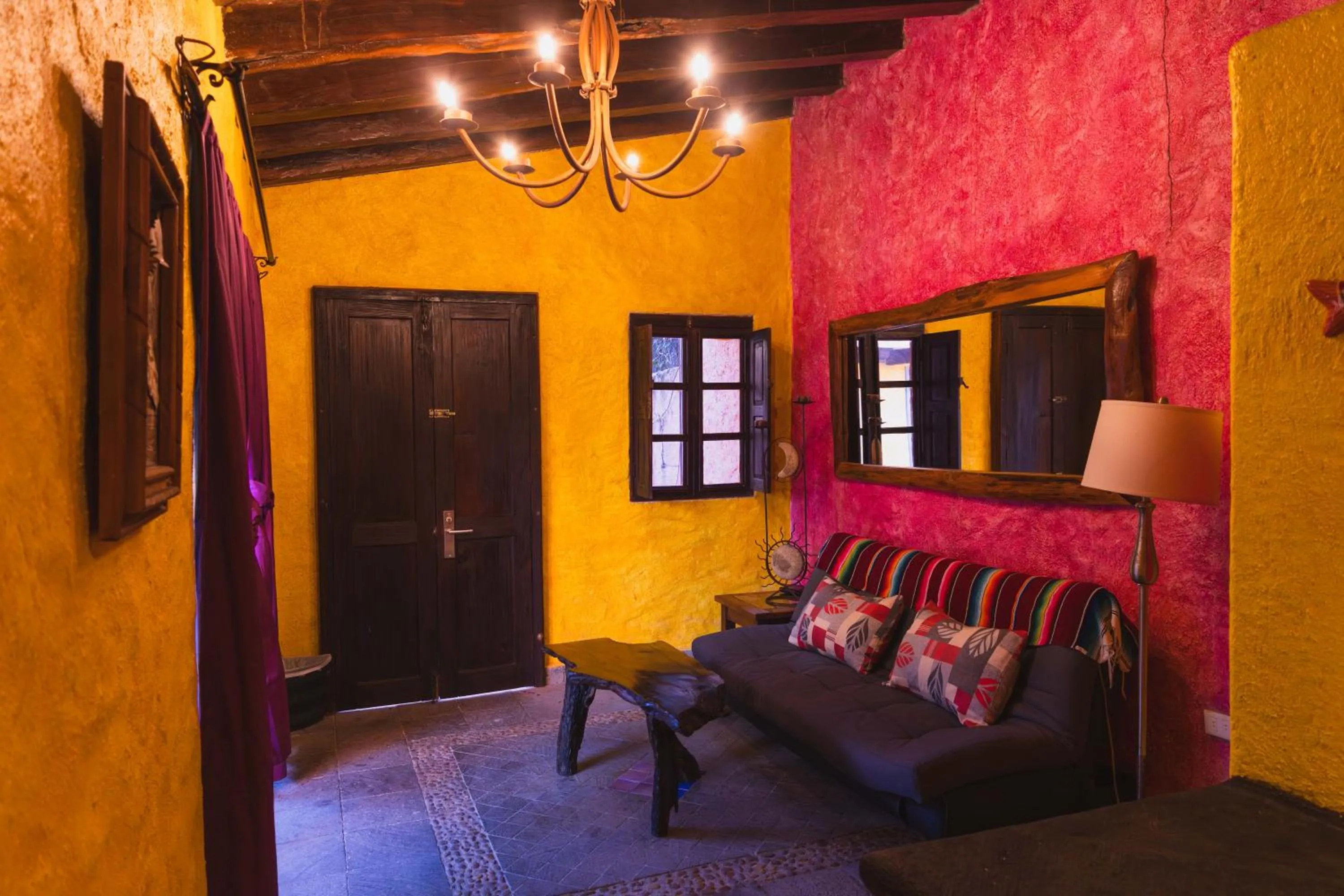 Living room in Hacienda Maria Bonita Hotel