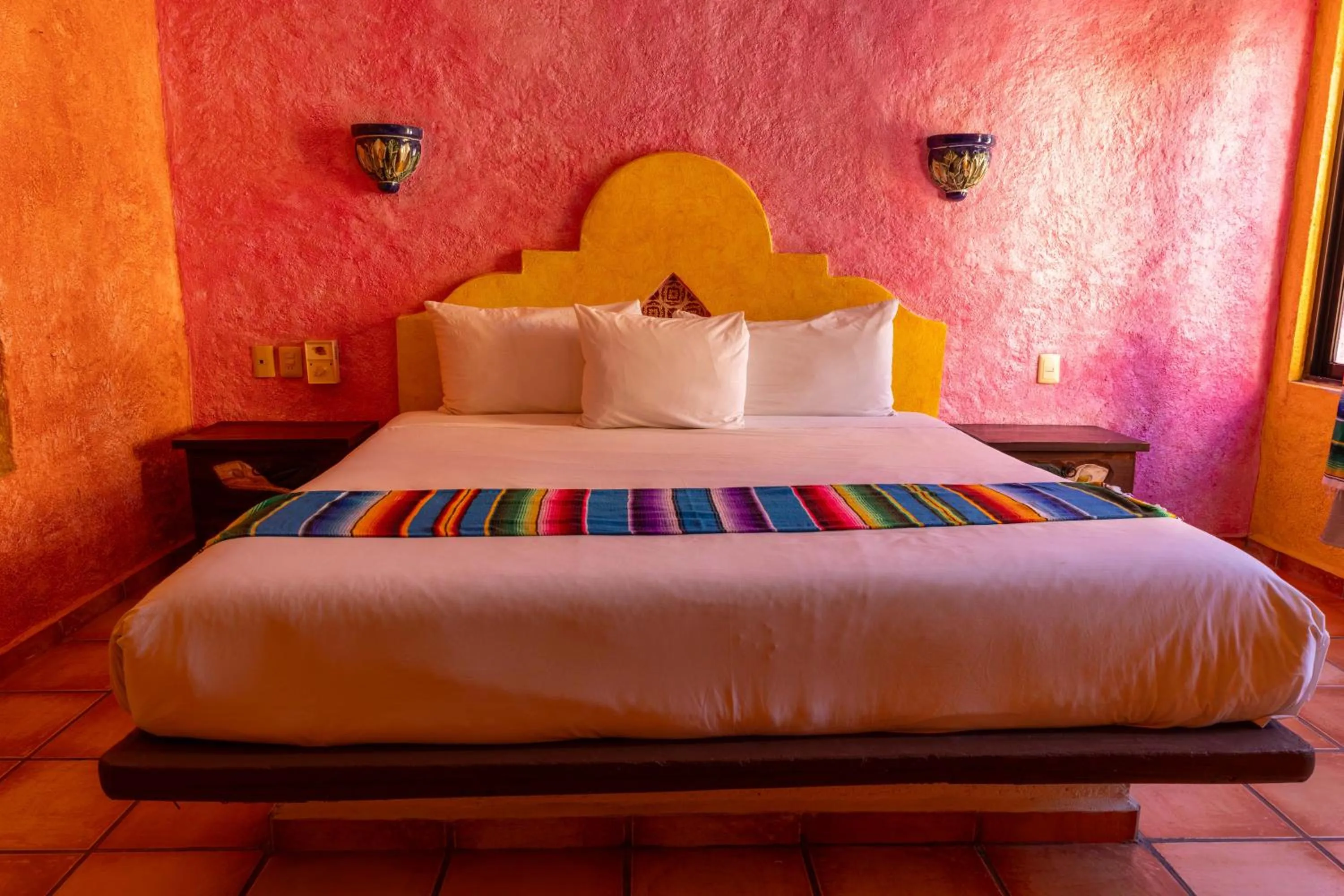 Bed in Hacienda Maria Bonita Hotel