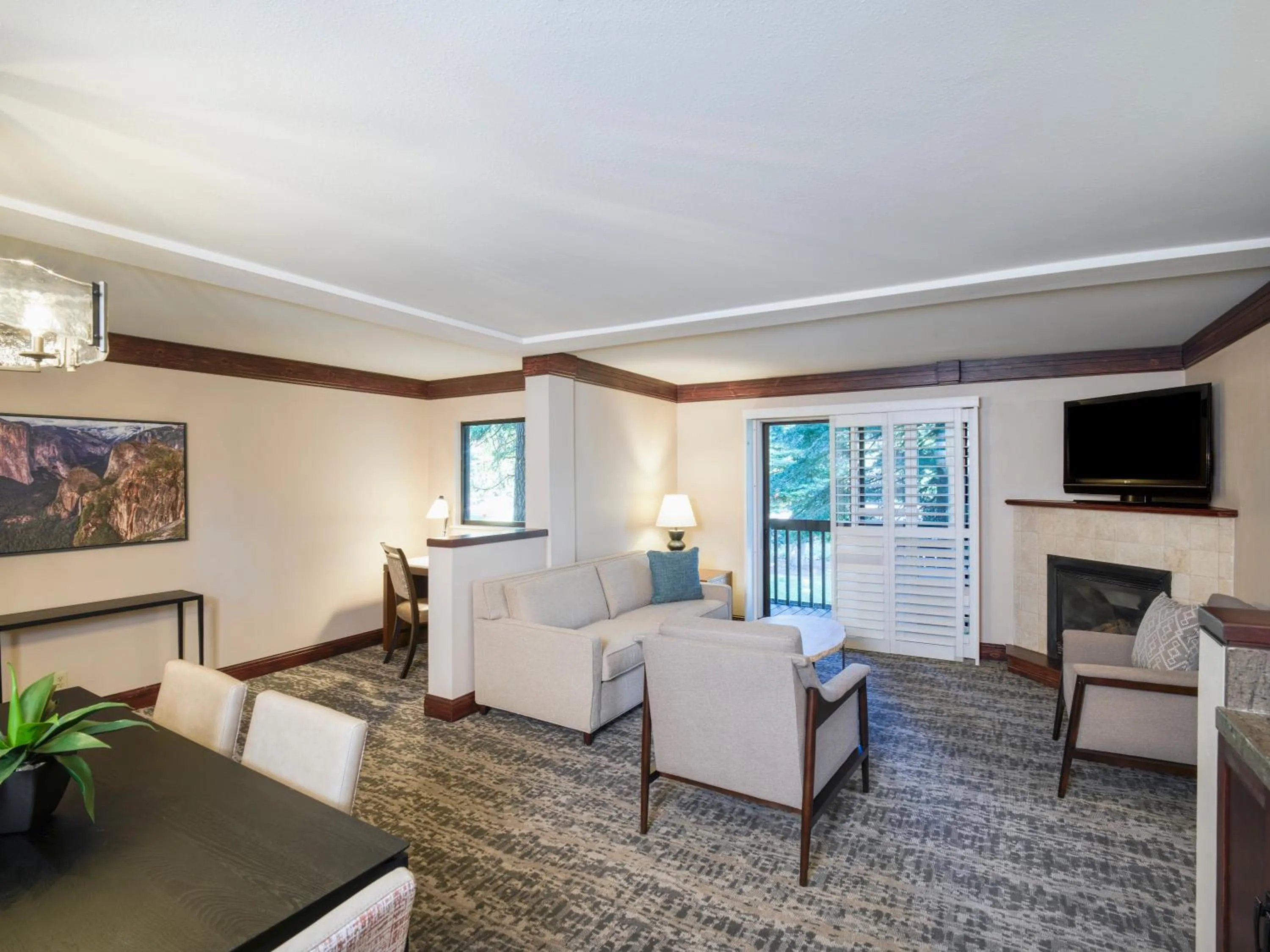 Living room in Tenaya at Yosemite