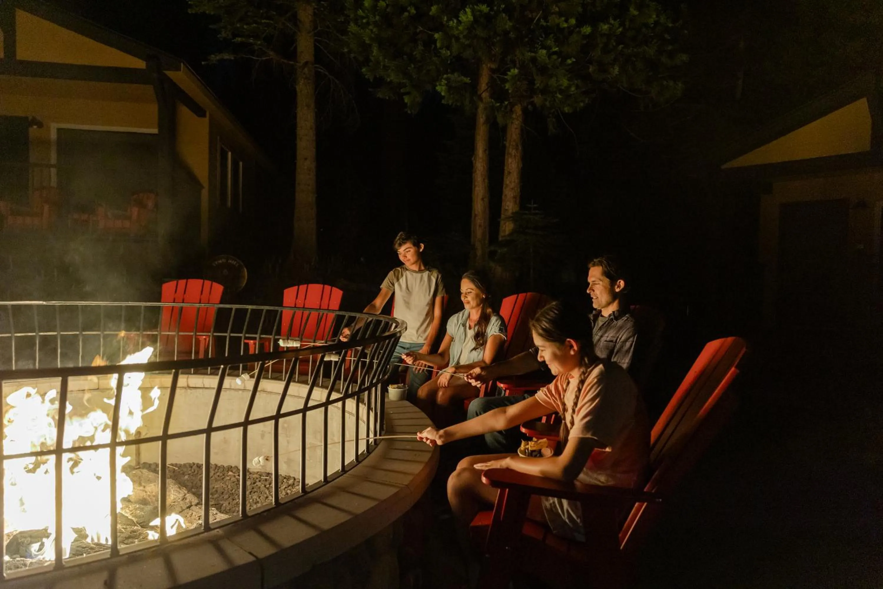 fireplace in Tenaya at Yosemite