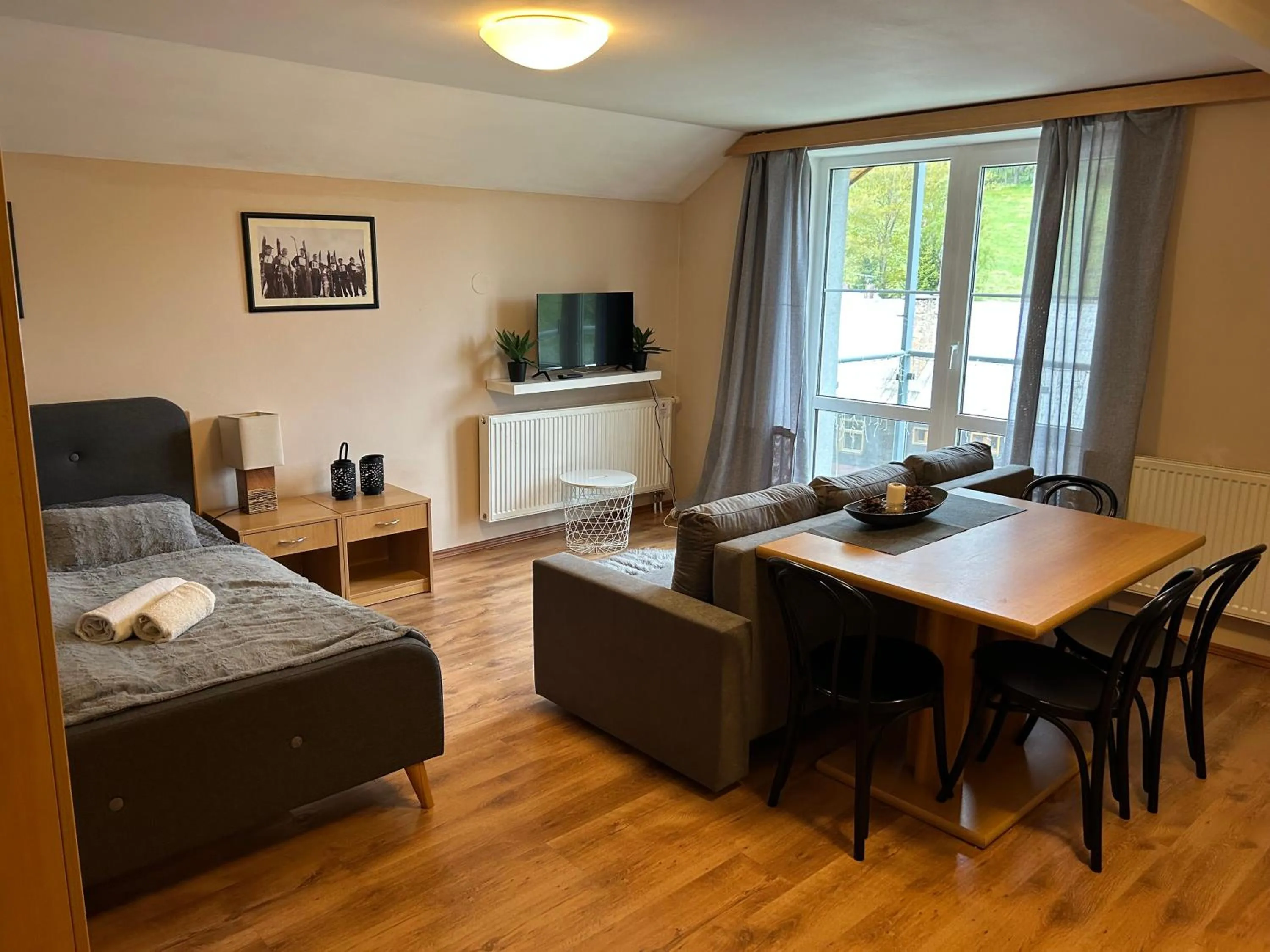 Bed in Apartmány Gryf Harrachov