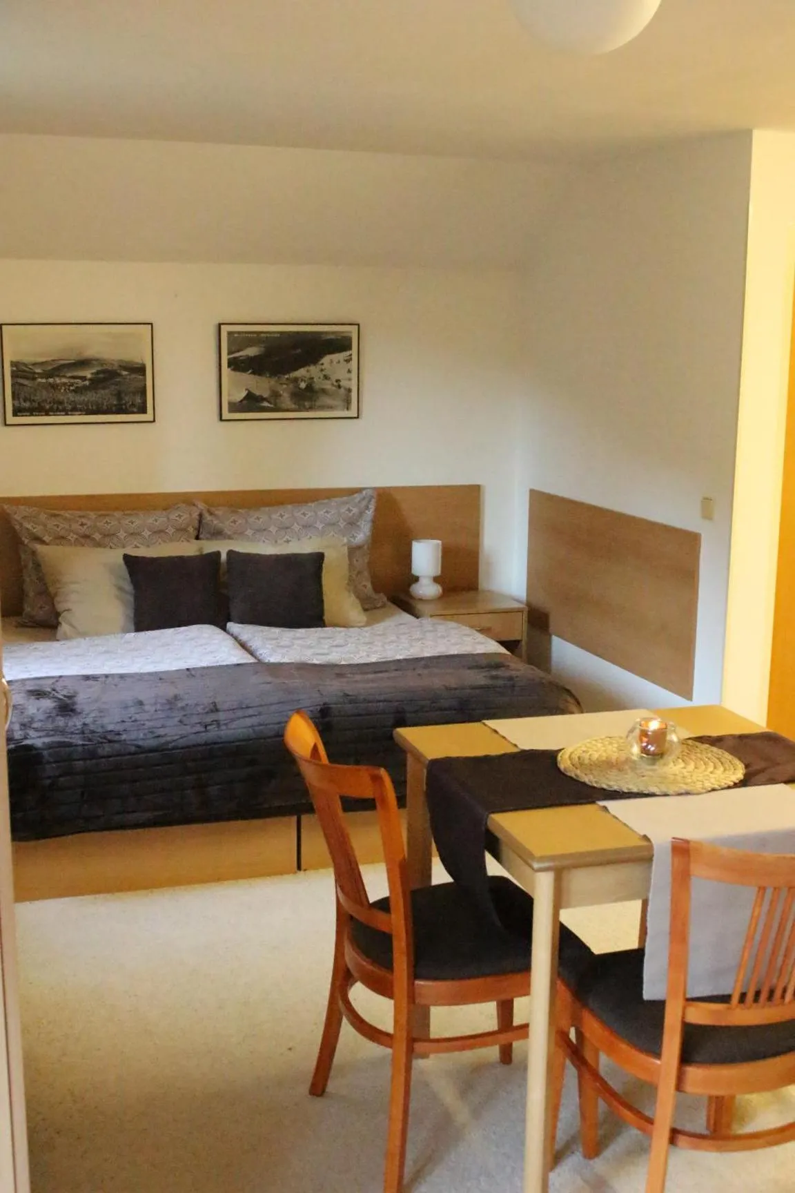 Seating area, Bed in Apartmány Gryf Harrachov